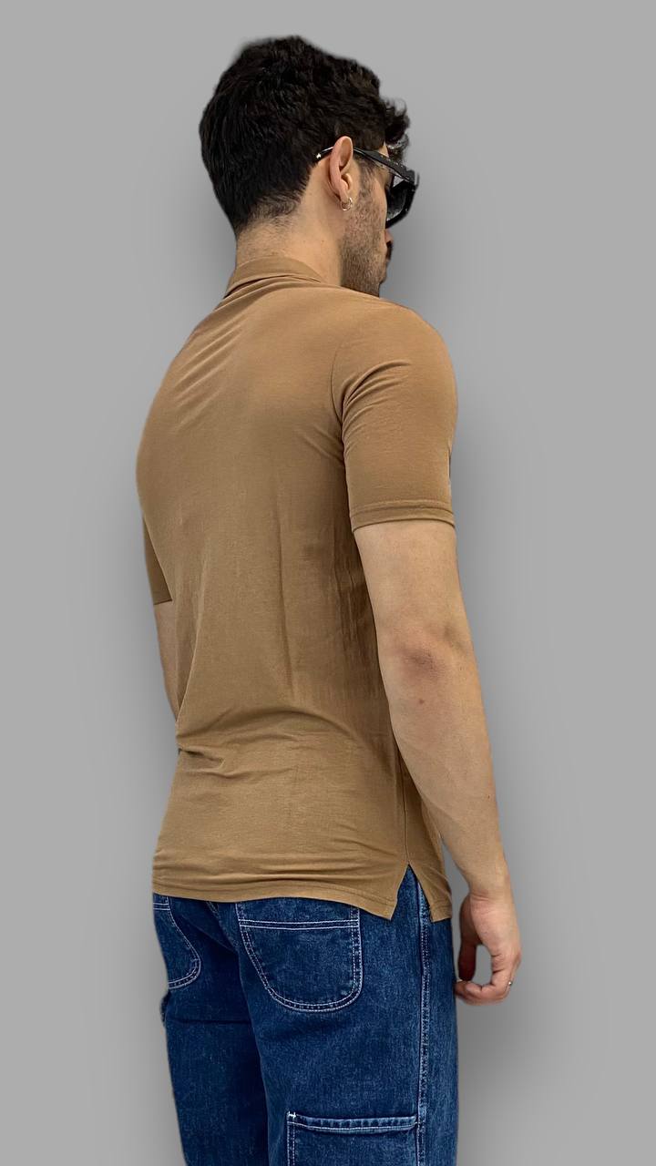 POLO BASIC SENZA BOTTONI IN COTONE EXTRAFINE - RELAXED FIT