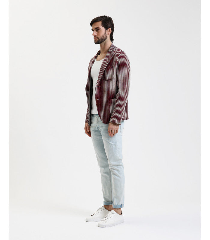 JEANS KEVIN IN TELA ELASTICIZZATA CON MICRO ABRASIONI - SKINNY FIT GL6337Q