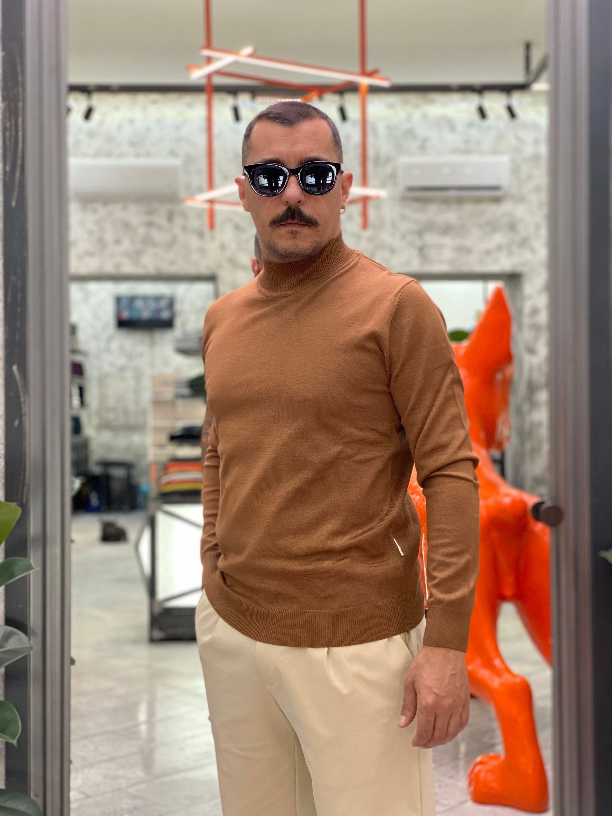 MAGLIA LUPETTO IN MORBIDA VISCOSA - REGULAR FIT MI3059SS.TAB