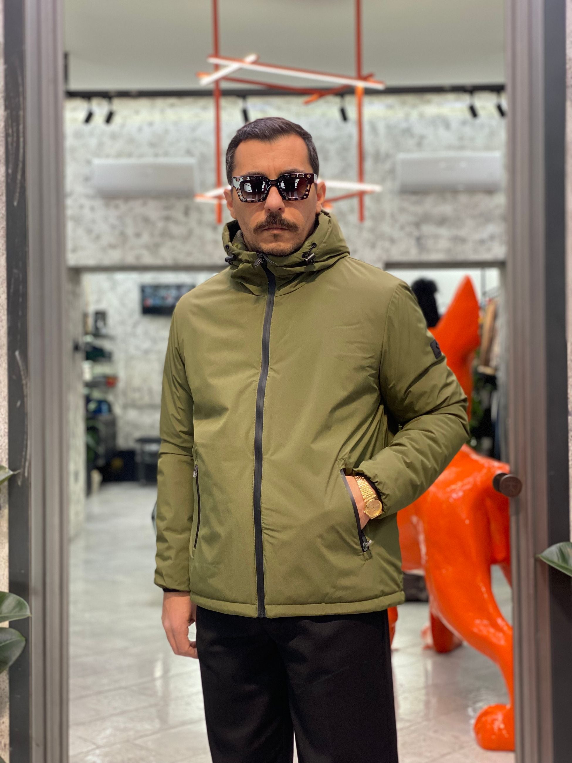 GIUBBINO CARCROSS REVERSIBILE 2 IN 1 IN TESSUTO SOFTSHELL STRETCH E PIUMINO - REGULAR FIT CN.G225305.BOL