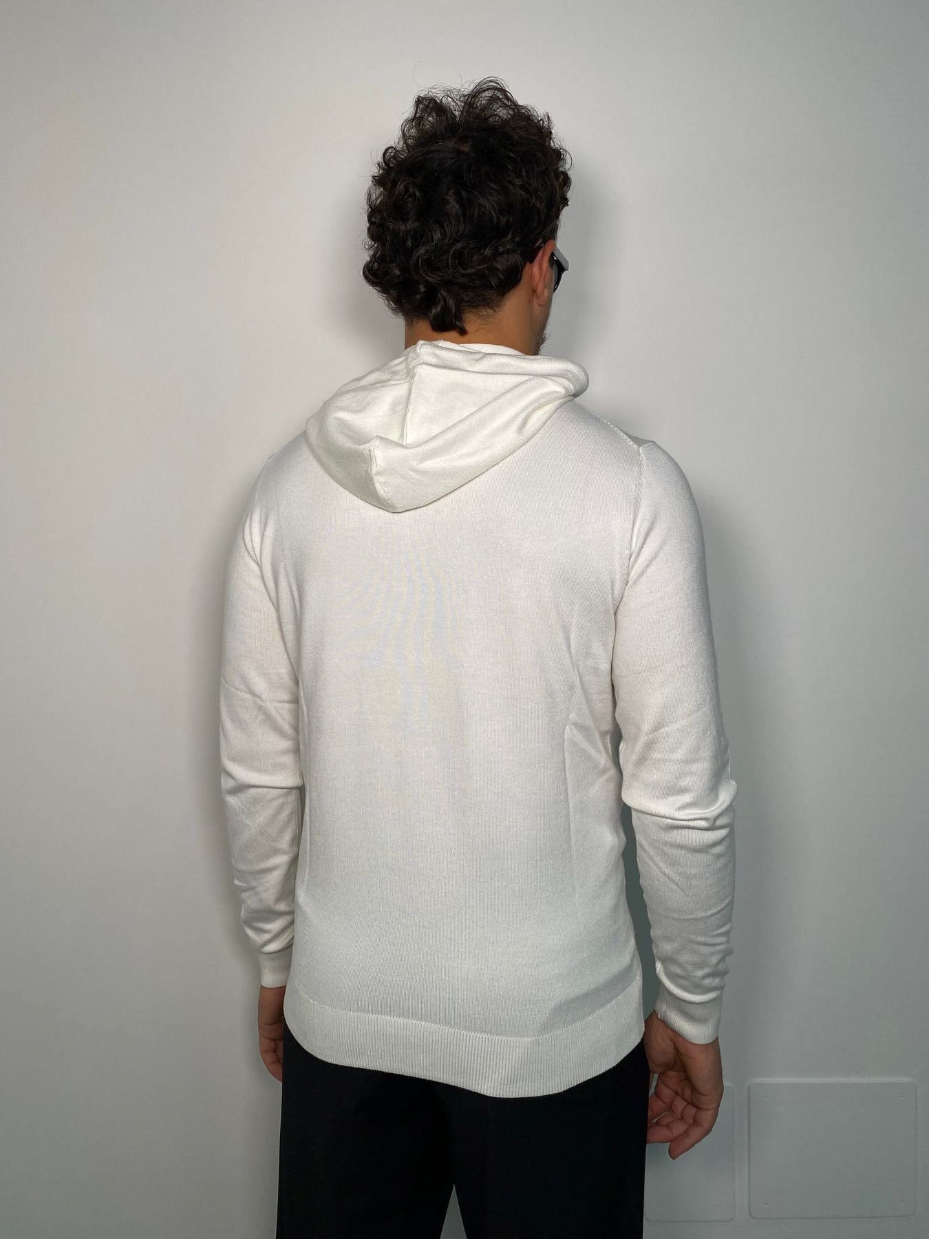 MAGLIA CAPPUCCIO BASIC IN MISTO VISCOSA - REGULAR FIT