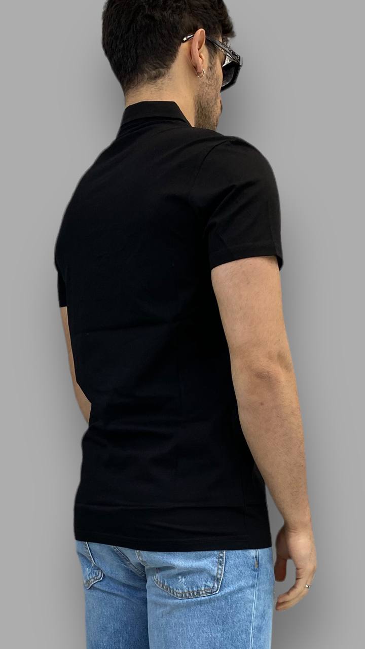 POLO BASIC IN COTONE MERCERIZZATO CON LOGO A RILIEVO LATO CUORE - REGULAR FIT