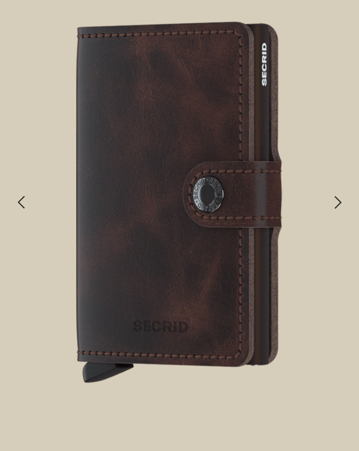 MINIWALLET PORTA CARTE E BANCONOTE IN MORBIDA PELLE VINTAGE MV-CHOCOLATE