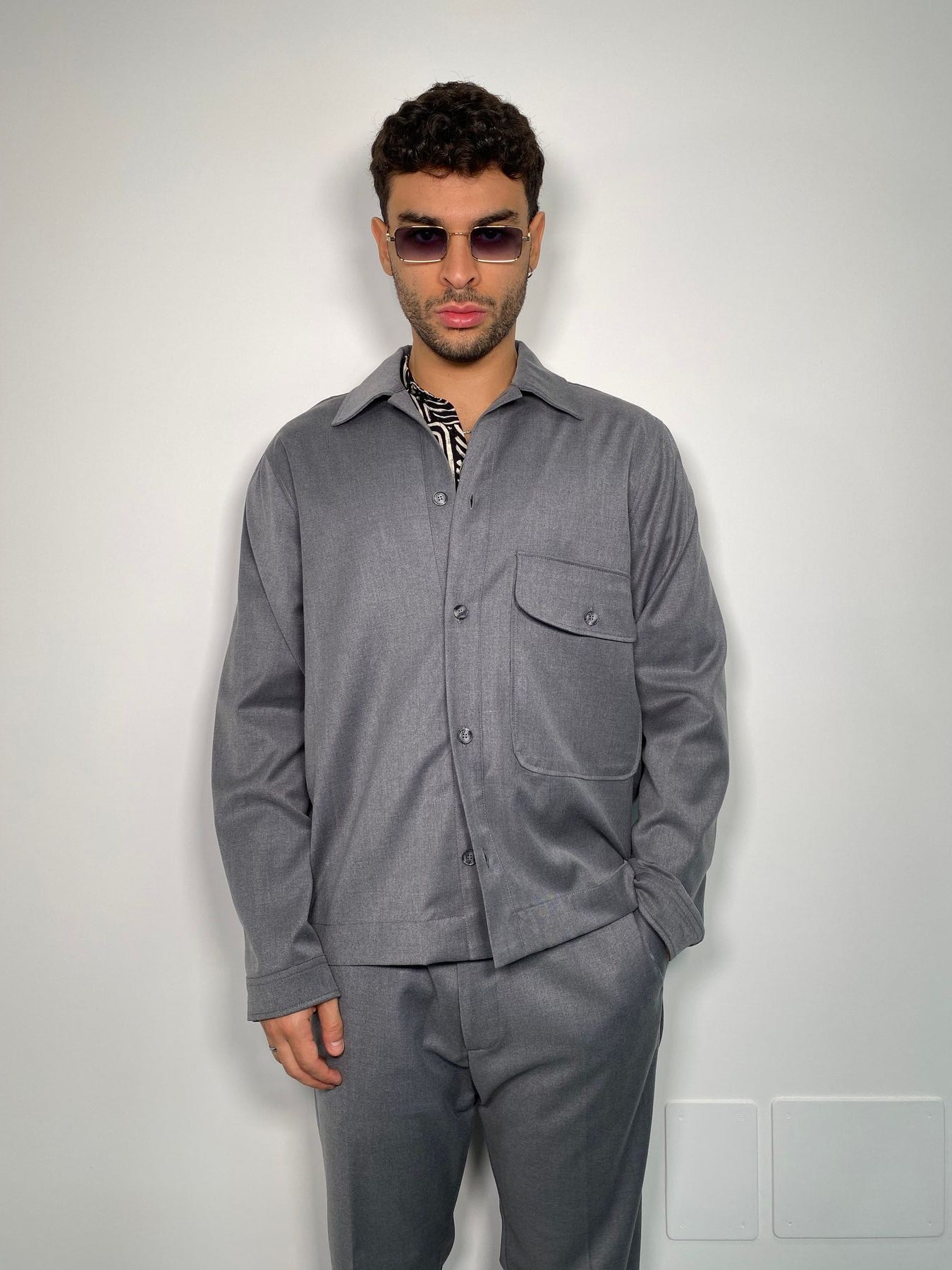 GIACCA CAMICIA CON TASCONE DA COORDINATO - RELAXED FIT