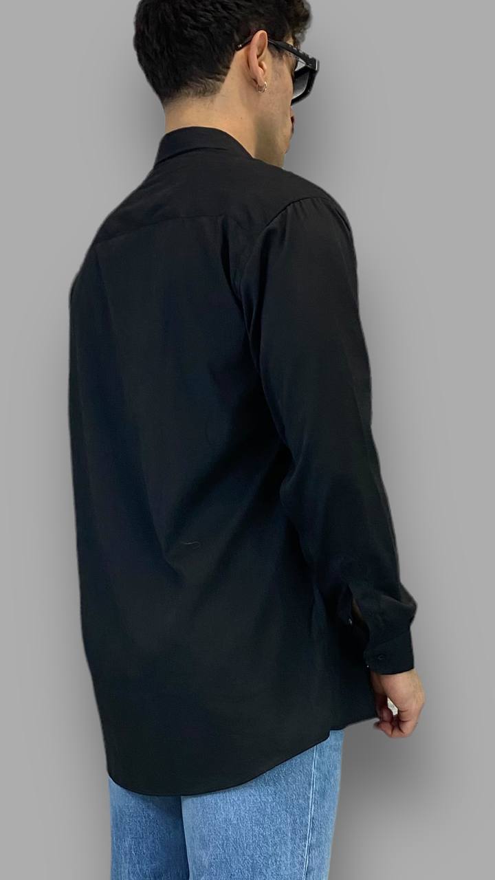 CAMICIA IN MORBIDA E LEGGERA VISCOSA CON TASCONE - RELAXED FIT