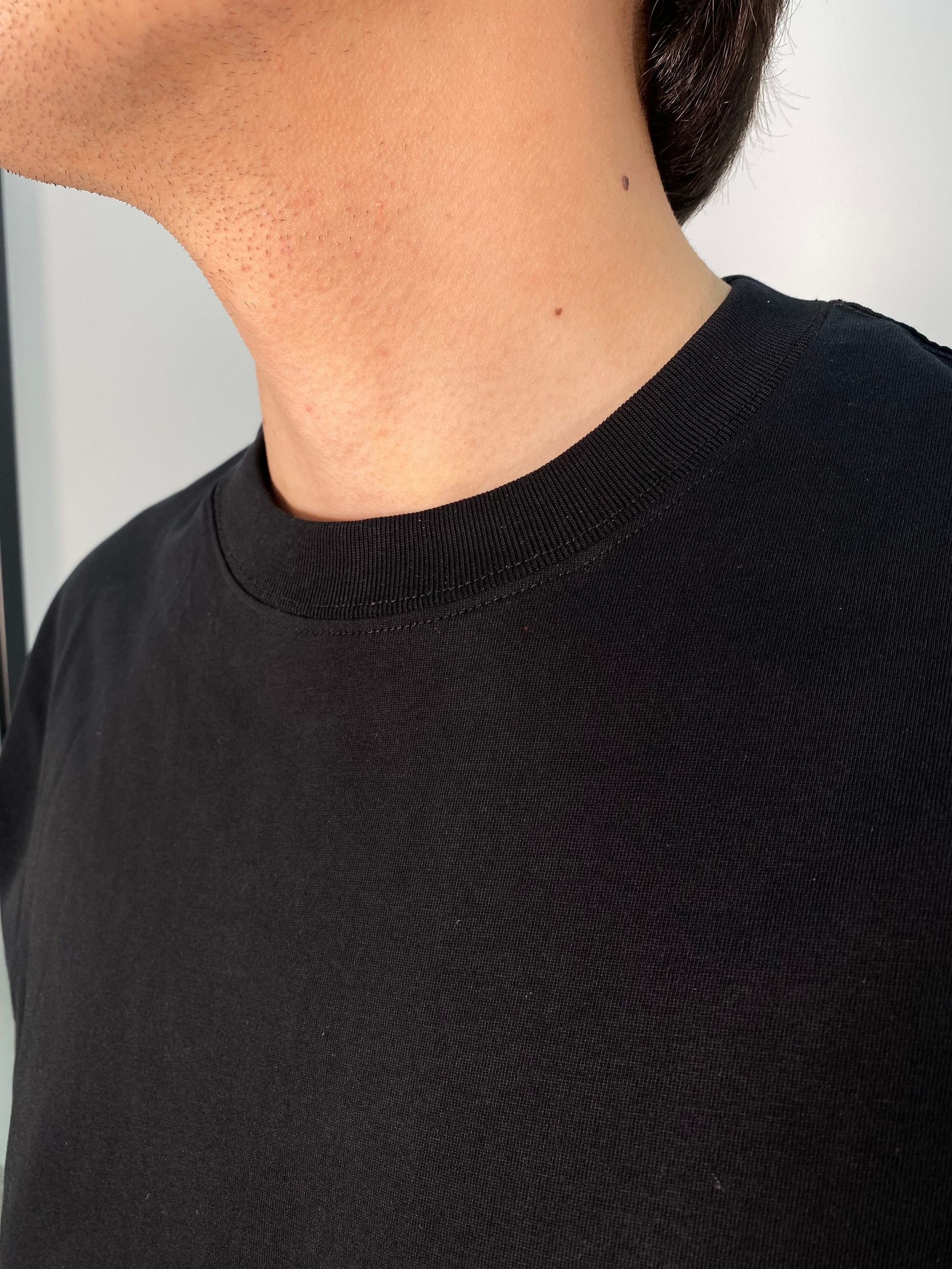 T-SHIRT BASIC IN 100% JERSEY DI COTONE - SEMI OVER FIT GLW2256F-S25.NER