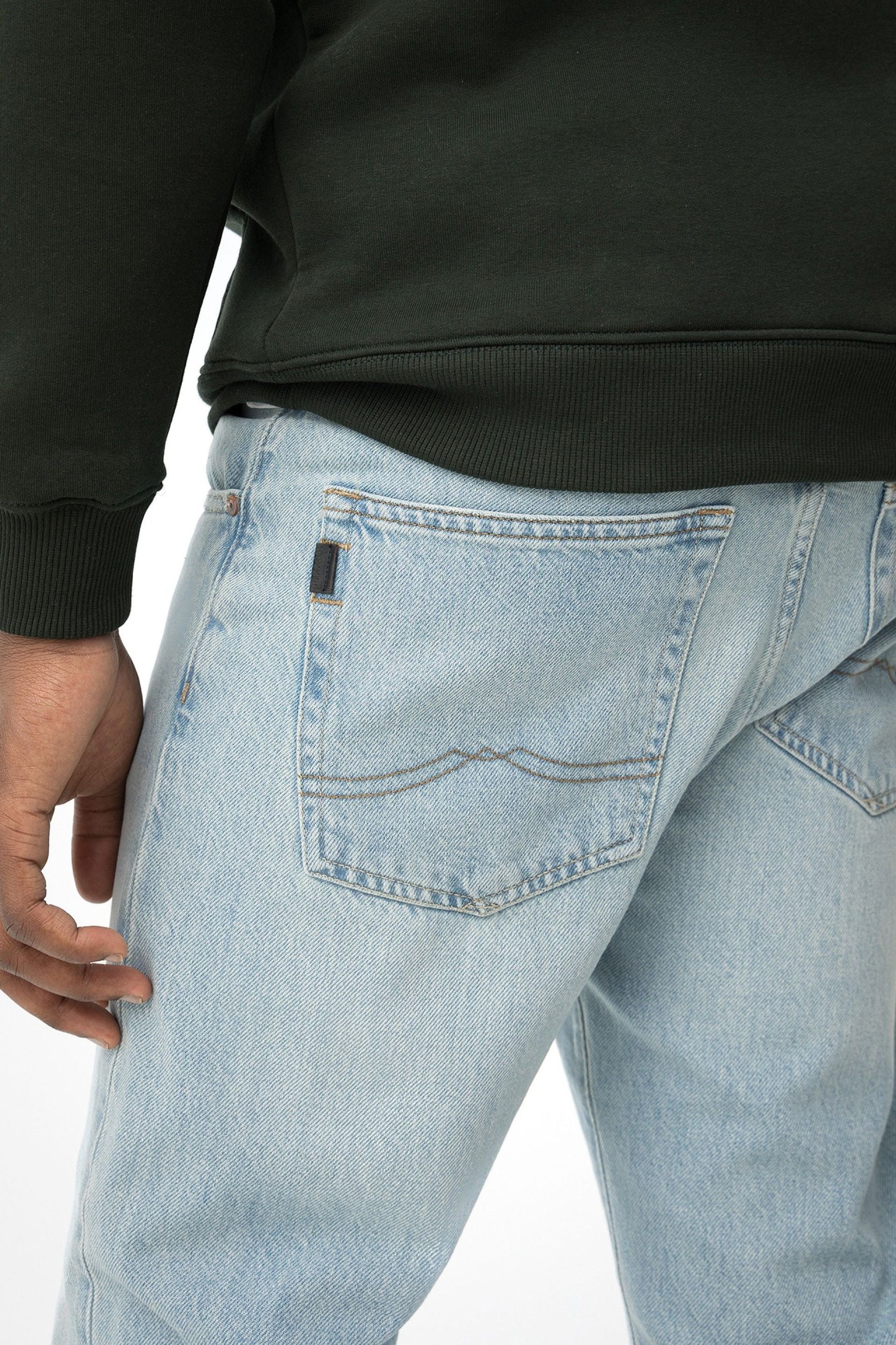 JEANS AUSTIN_61 5 TASCHE LIGHT WASH - STRAIGHT LEG (GAMBA DRITTA) 10064413