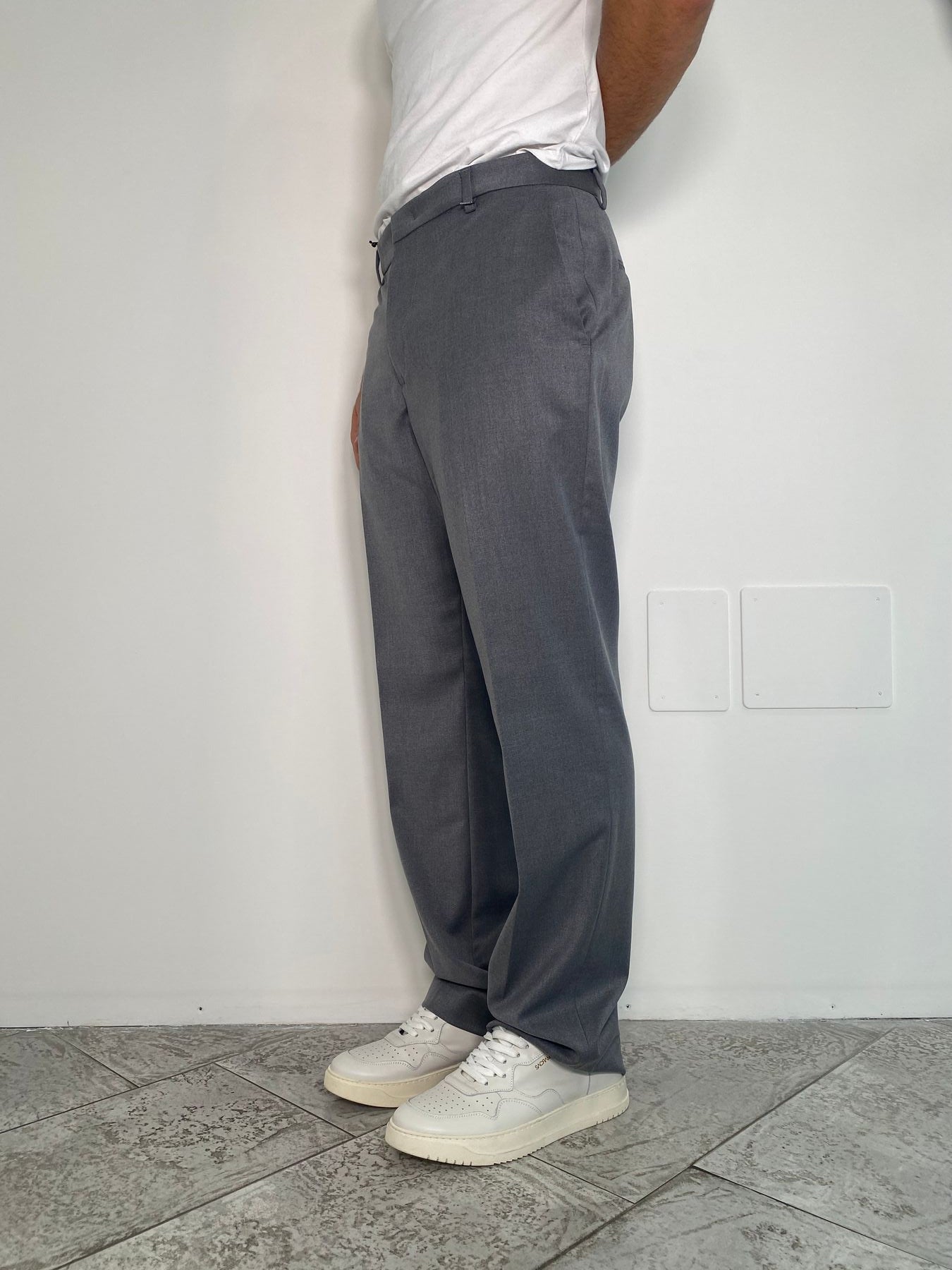 PANTALONE DA ABITO TASCA AMERICA FONDO AMPIO - RELAXED FIT