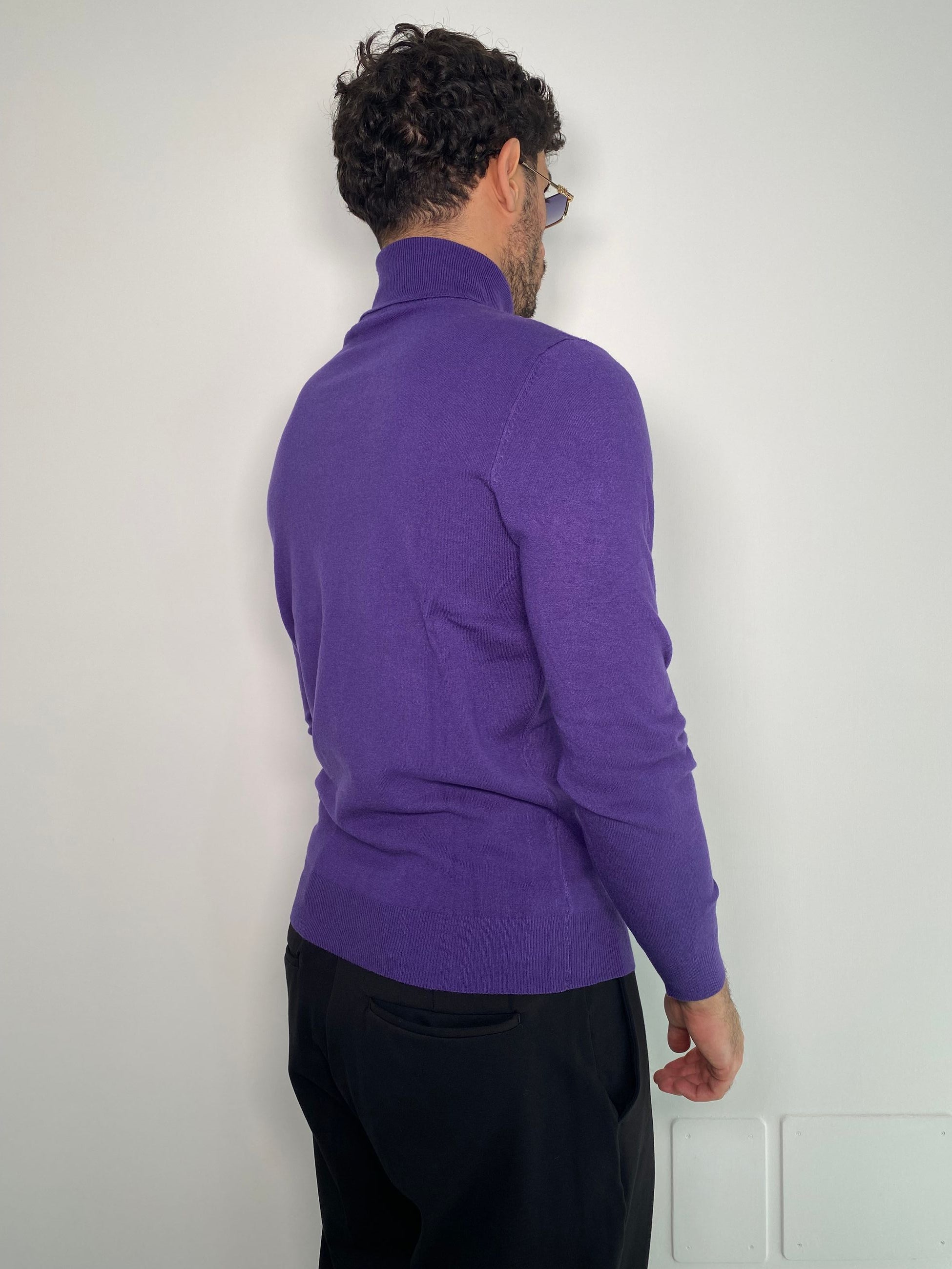 MAGLIA DOLCEVITA BASIC IN MISTO VISCOSA - SLIM FIT