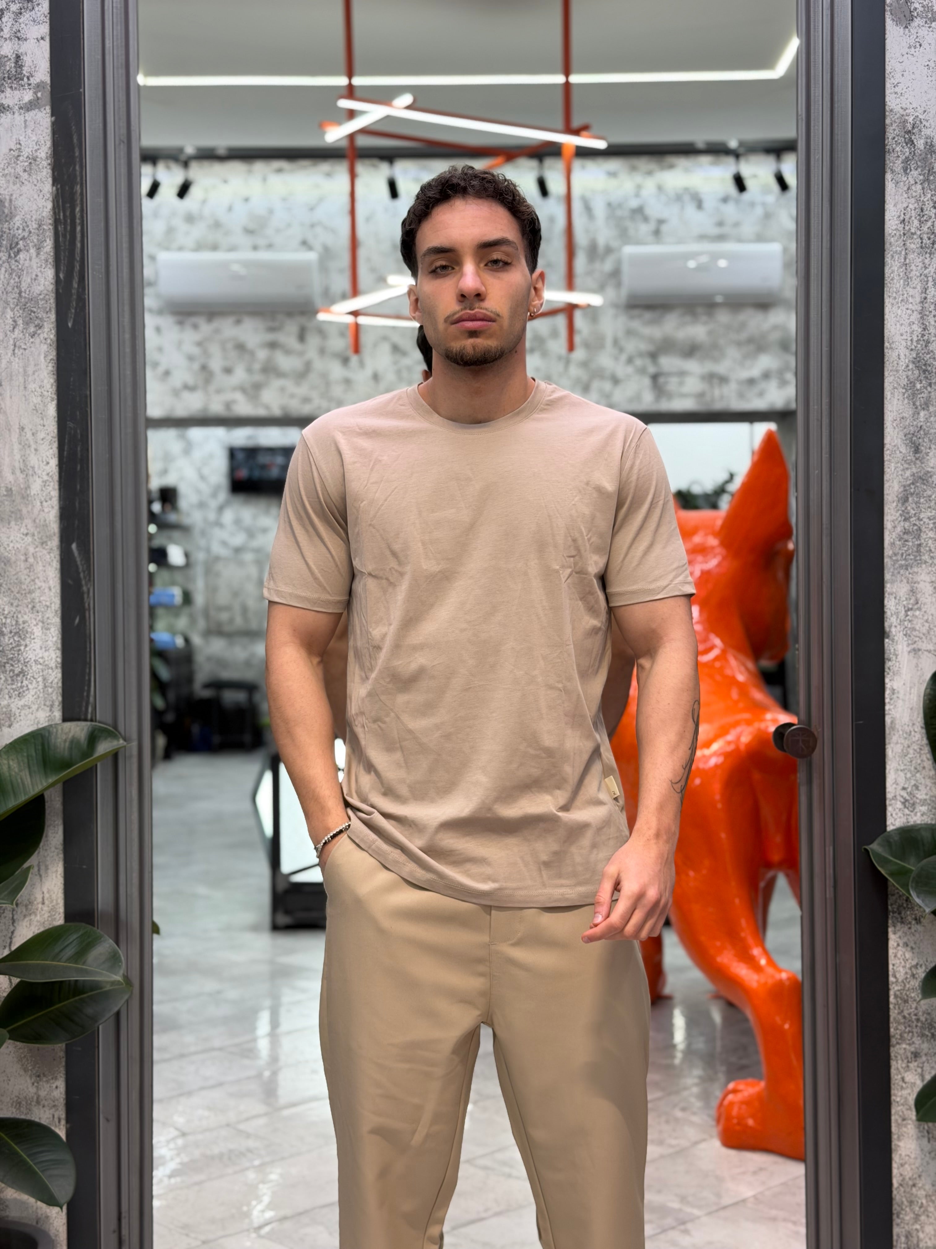 T-SHIRT BASIC IN 100% COTONE EXTRA FINE - REGULAR FIT GL1078F-S26.CAM