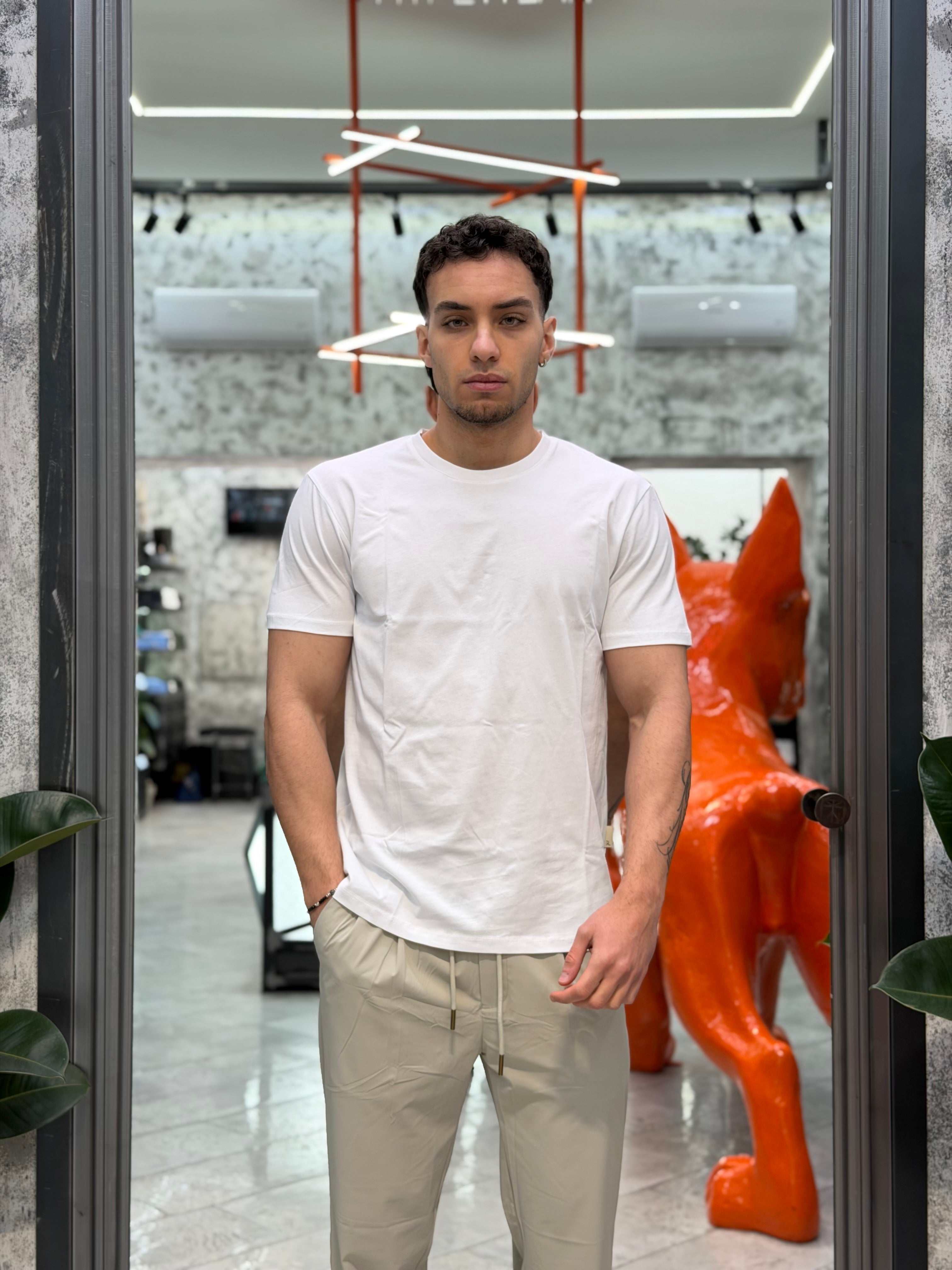 T-SHIRT BASIC IN 100% COTONE EXTRA FINE - REGULAR FIT GL1078F-S26.BIA