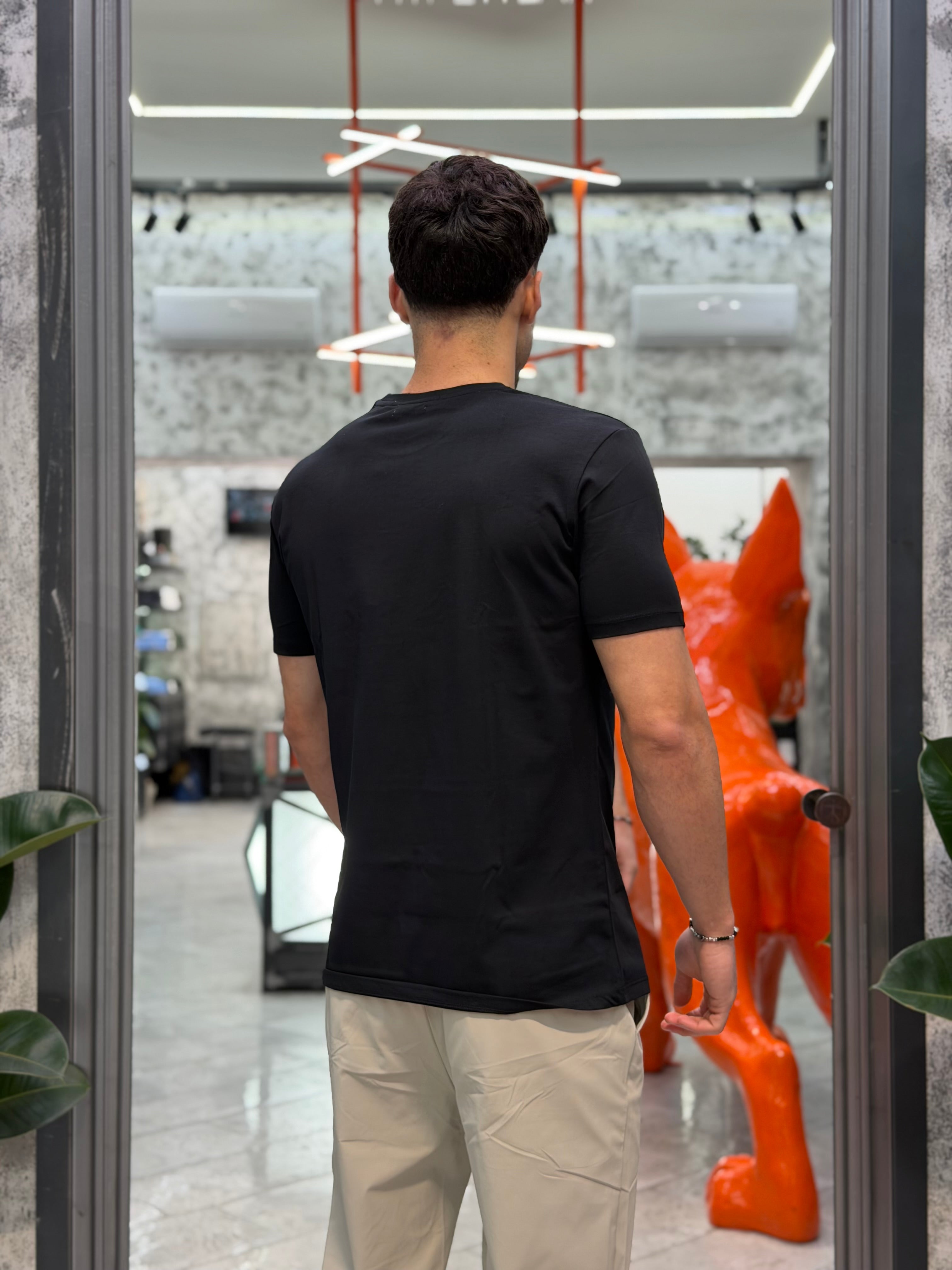 T-SHIRT BASIC IN 100% COTONE EXTRA FINE - REGULAR FIT GL1078F-S26.NER