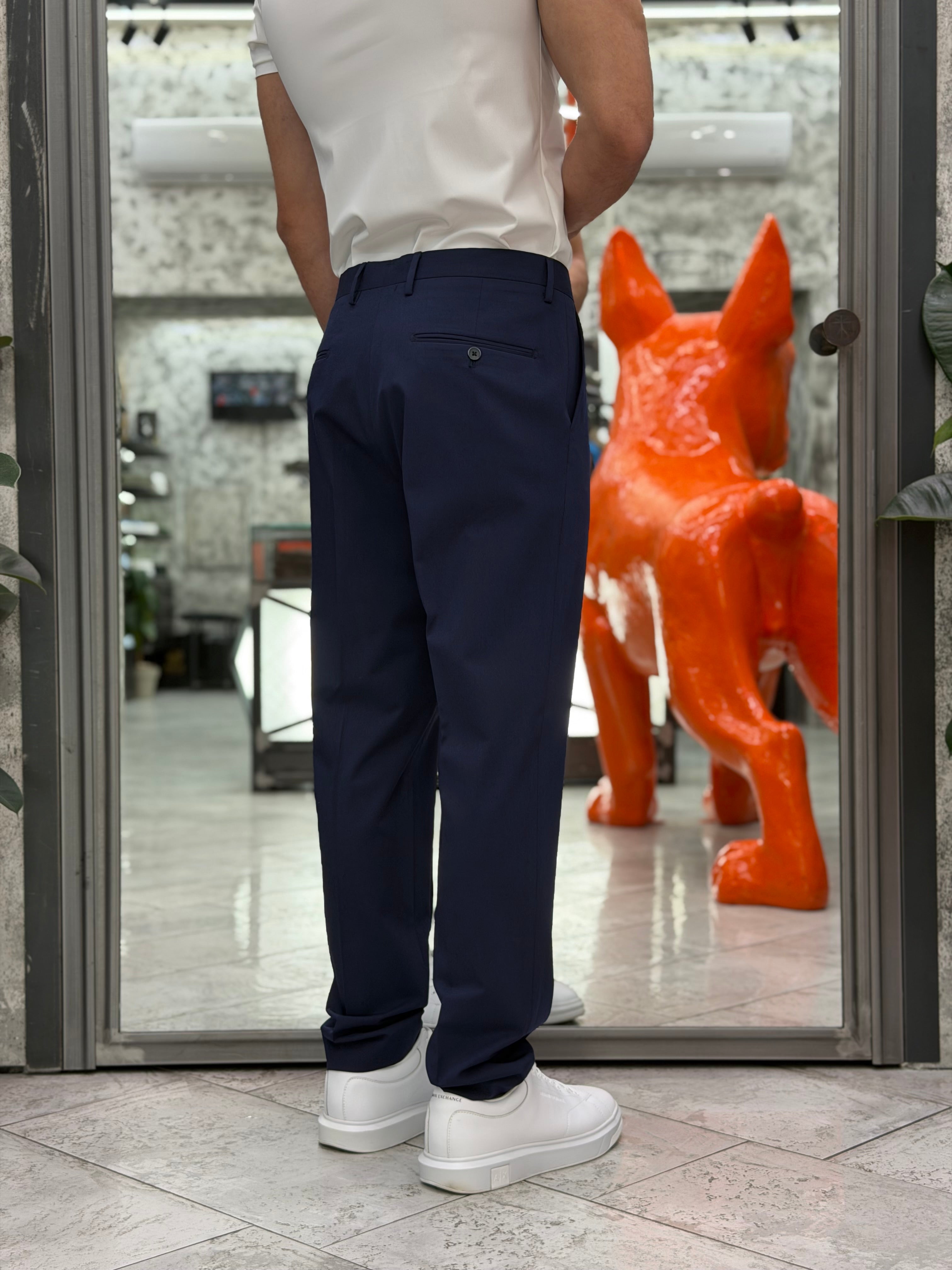 ABITO COMPLETO CON GIACCA DOPPIOPETTO E PANTALONE REGULAR ABE48SS.BLU