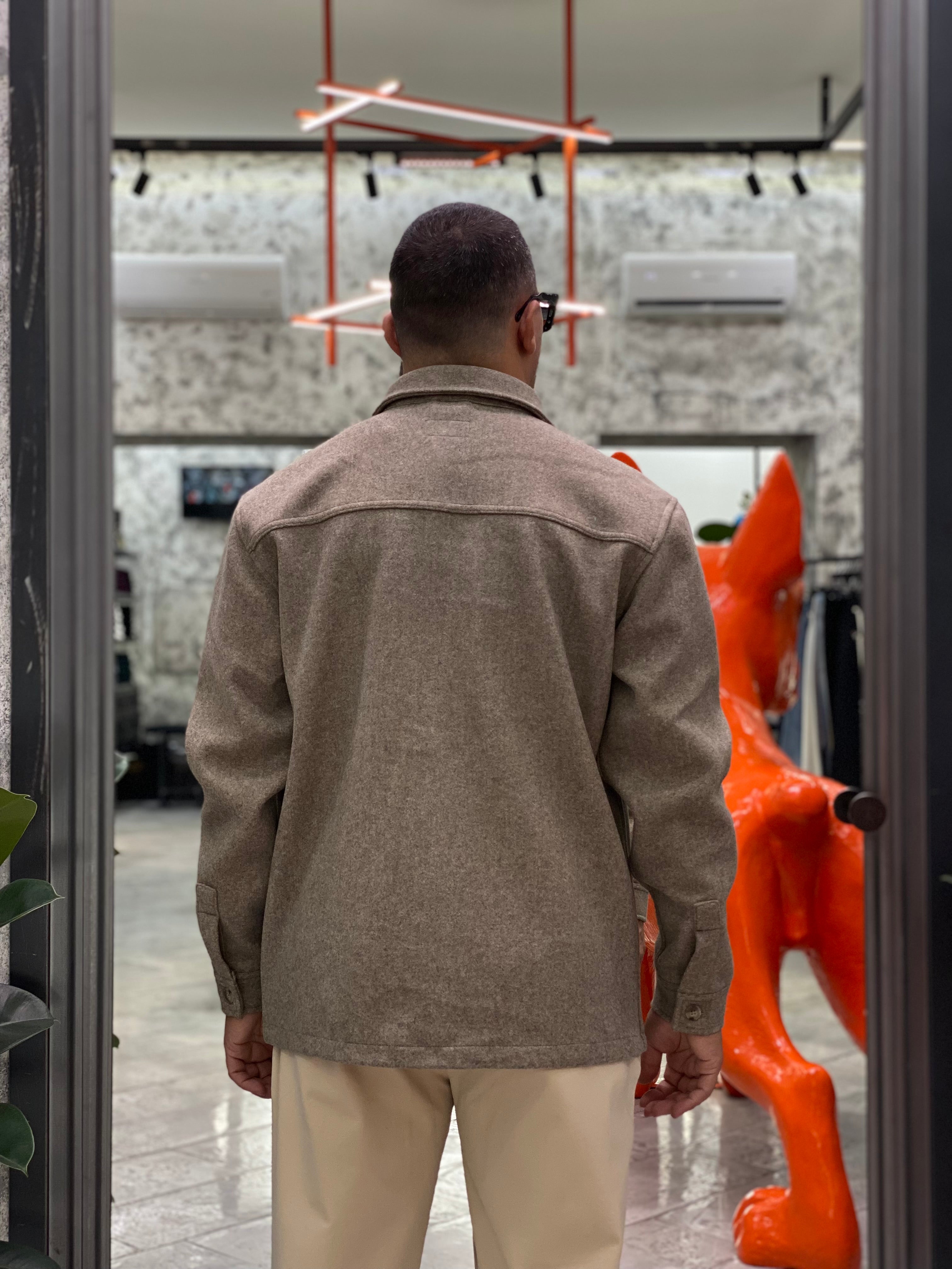 OVERSHIRT COLLIN IN FLANELLA CON TASCHINI - RELAXED FIT 10062588