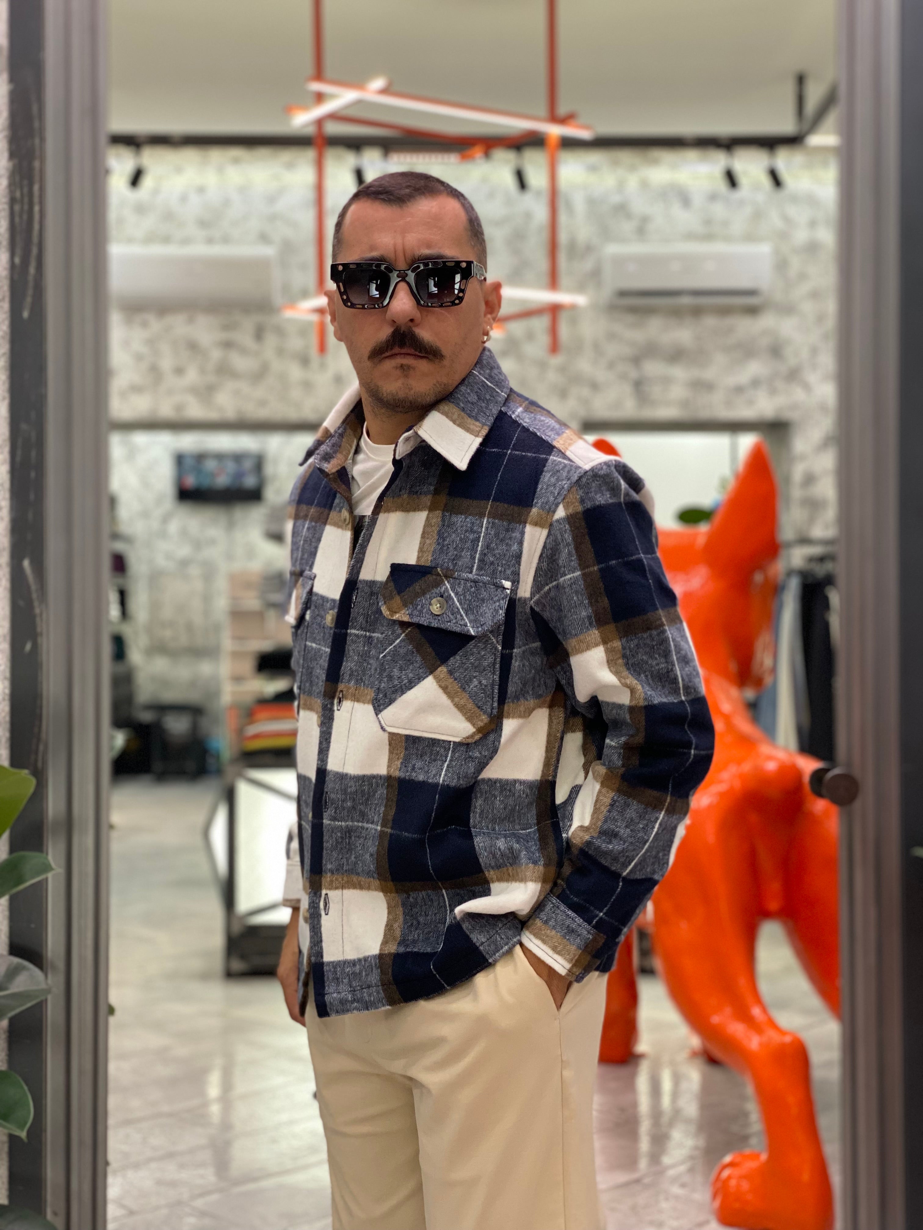 OVERSHIRT CASH IN FLANELLA FANTASIA QUADRI - REGULAR FIT 10062480