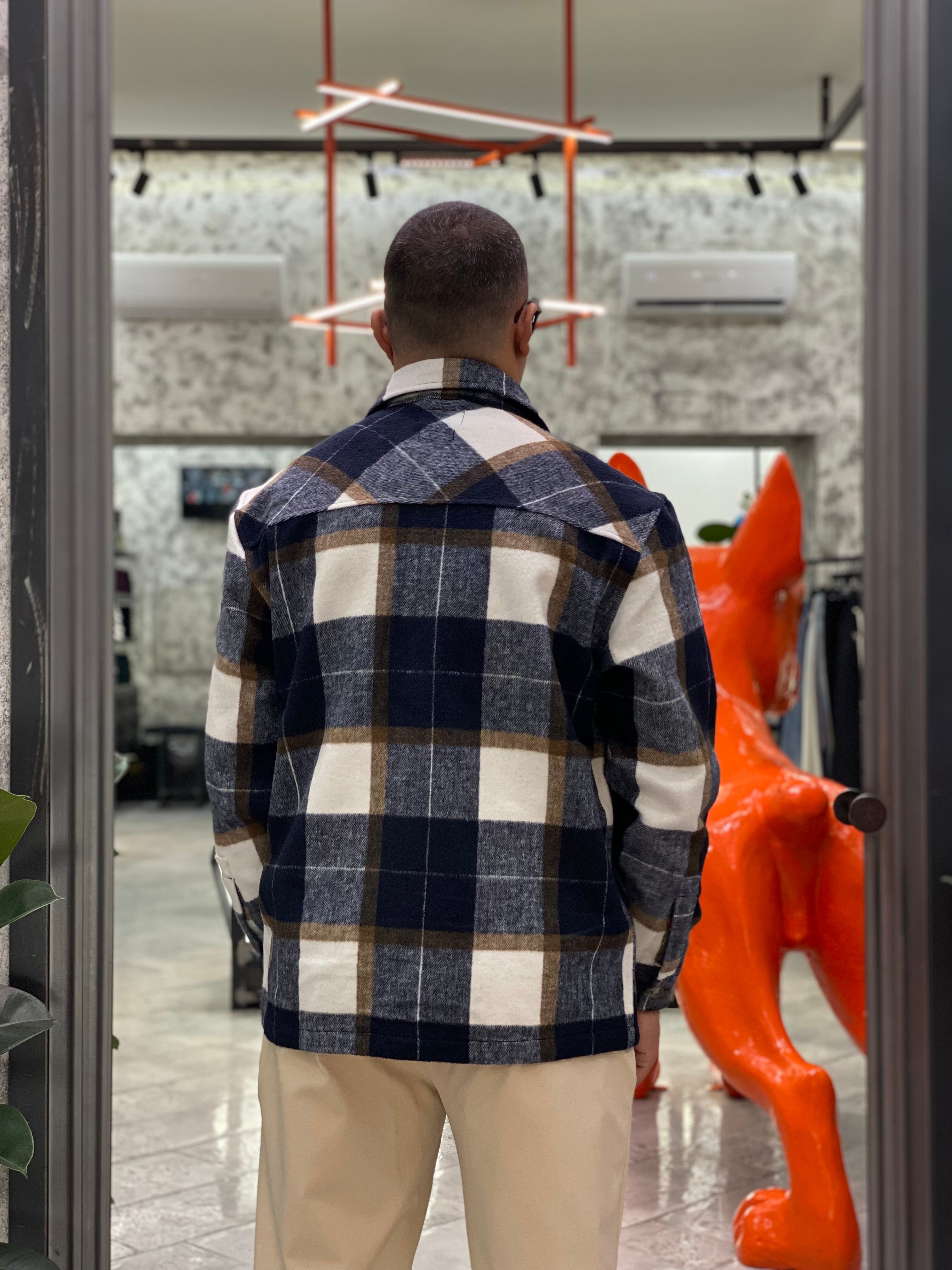 OVERSHIRT CASH IN FLANELLA FANTASIA QUADRI - REGULAR FIT 10062480