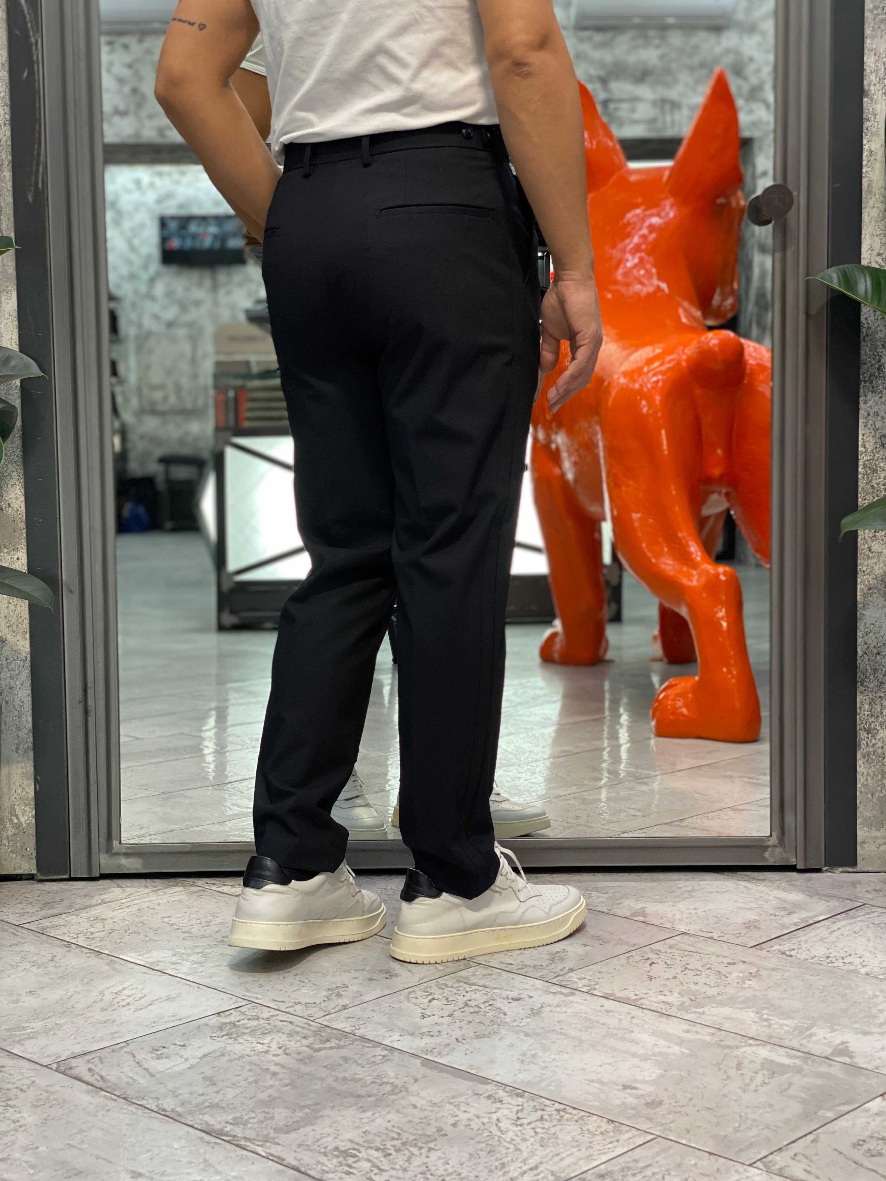 PANTALONE SARTORIALE DA COMPLETO IN COMODO TESSUTO ELASTICIZZATO - REGULAR FIT PSI1452SS.BLU