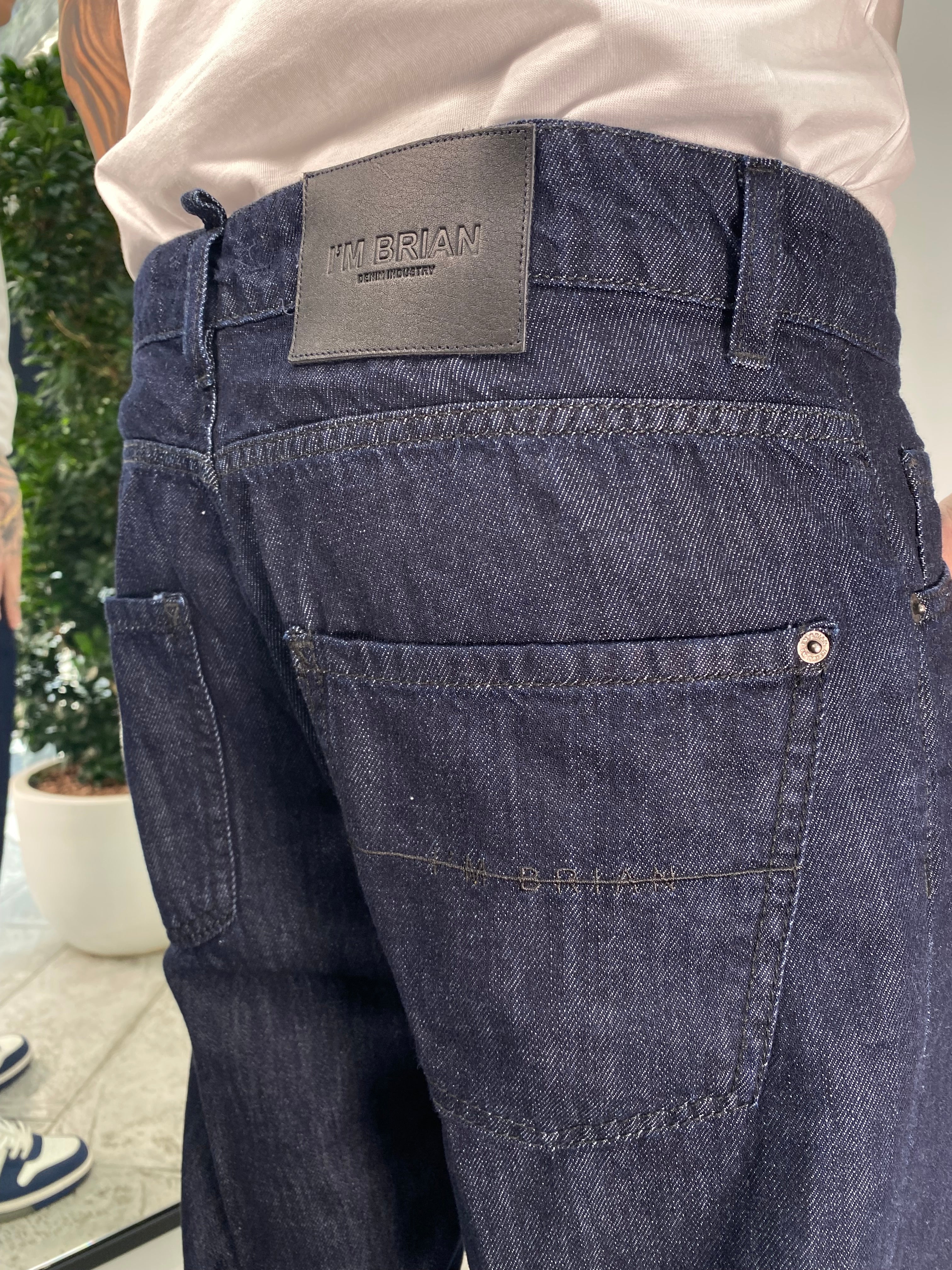 JEANS IN LEGGERO DENIM CHAMBRAY LAVAGGIO ZERO - REGULAR FIT