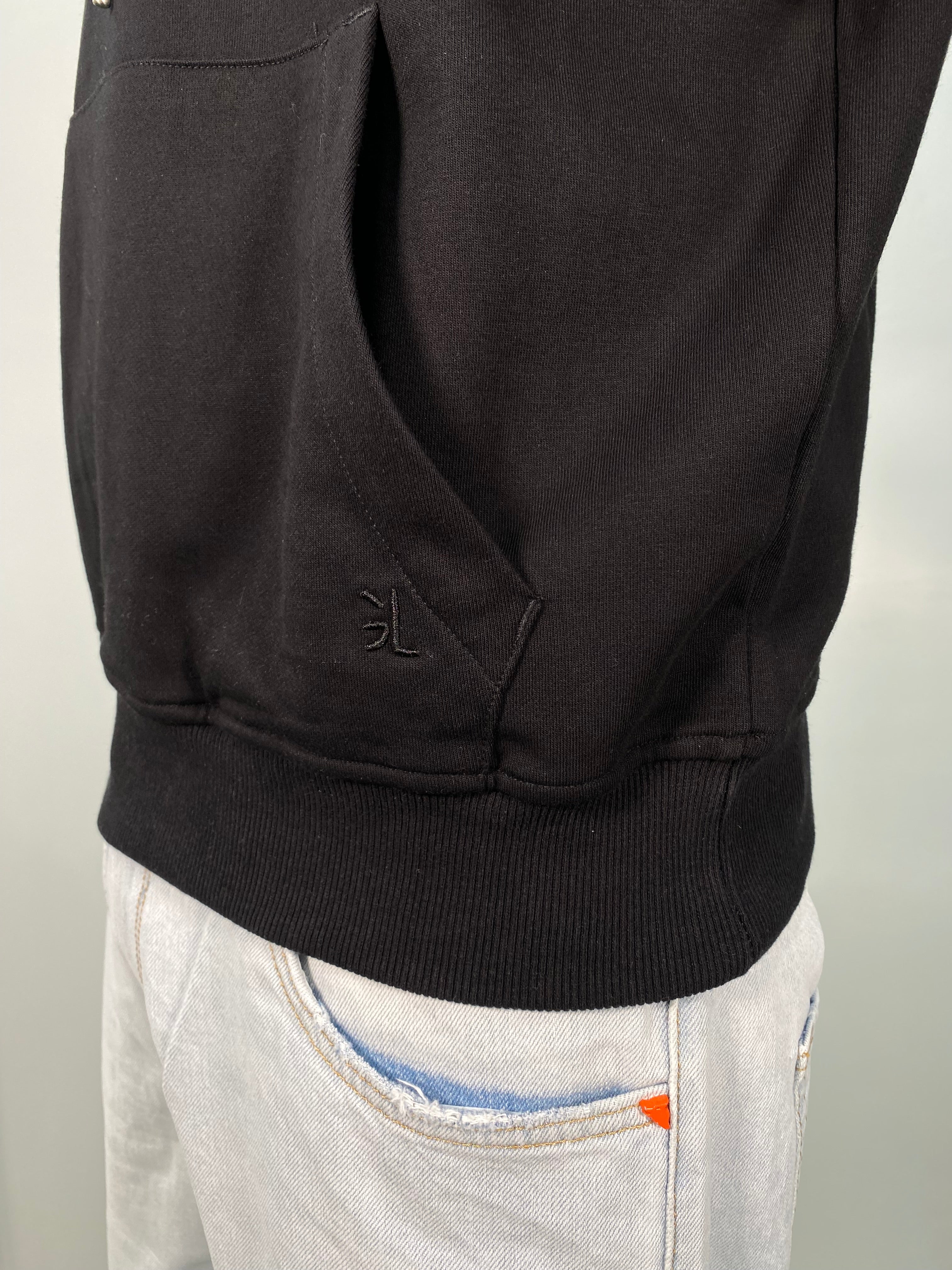 FELPA BASIC IN COTONE GARZATO CON CAPPUCCIO E TASCA A MARSUPIO - REGULAR FIT