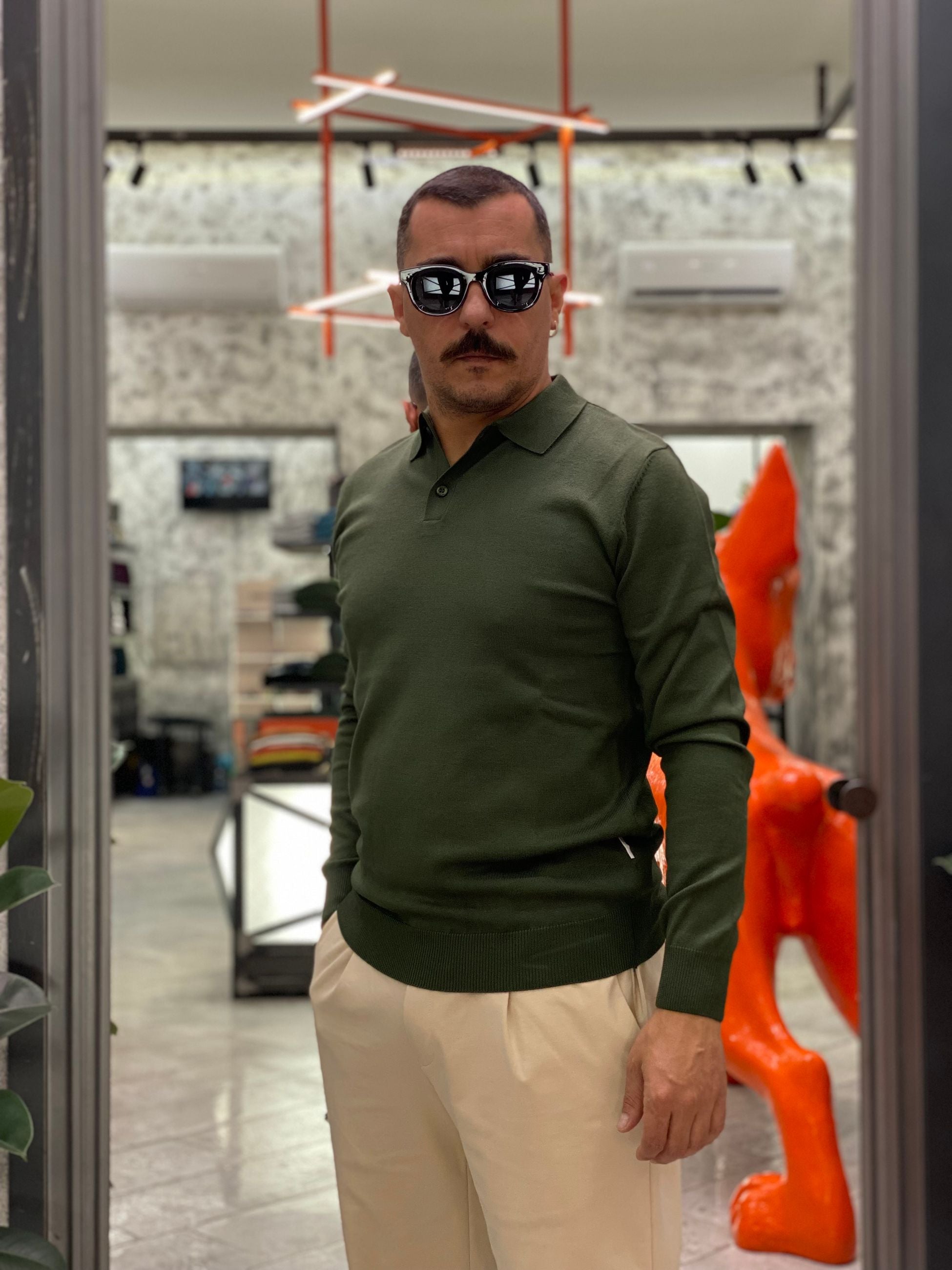 POLO MANICA LUNGA 2 BOTTONI IN MORBIDA VISCOSA - REGULAR FIT MI3057SS.EDE