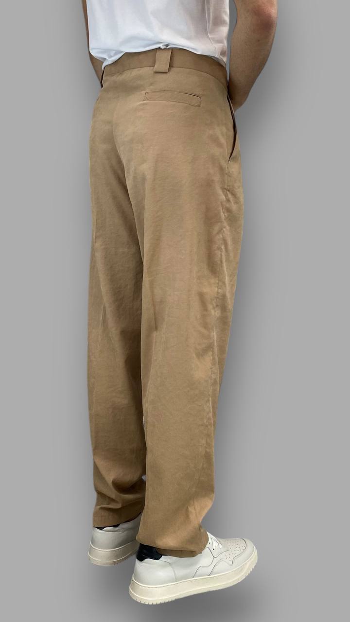 PANTALONE MORBIDO FONDO AMPIO IN TESSUTO EXTRA LIGHT - RELAXED FIT