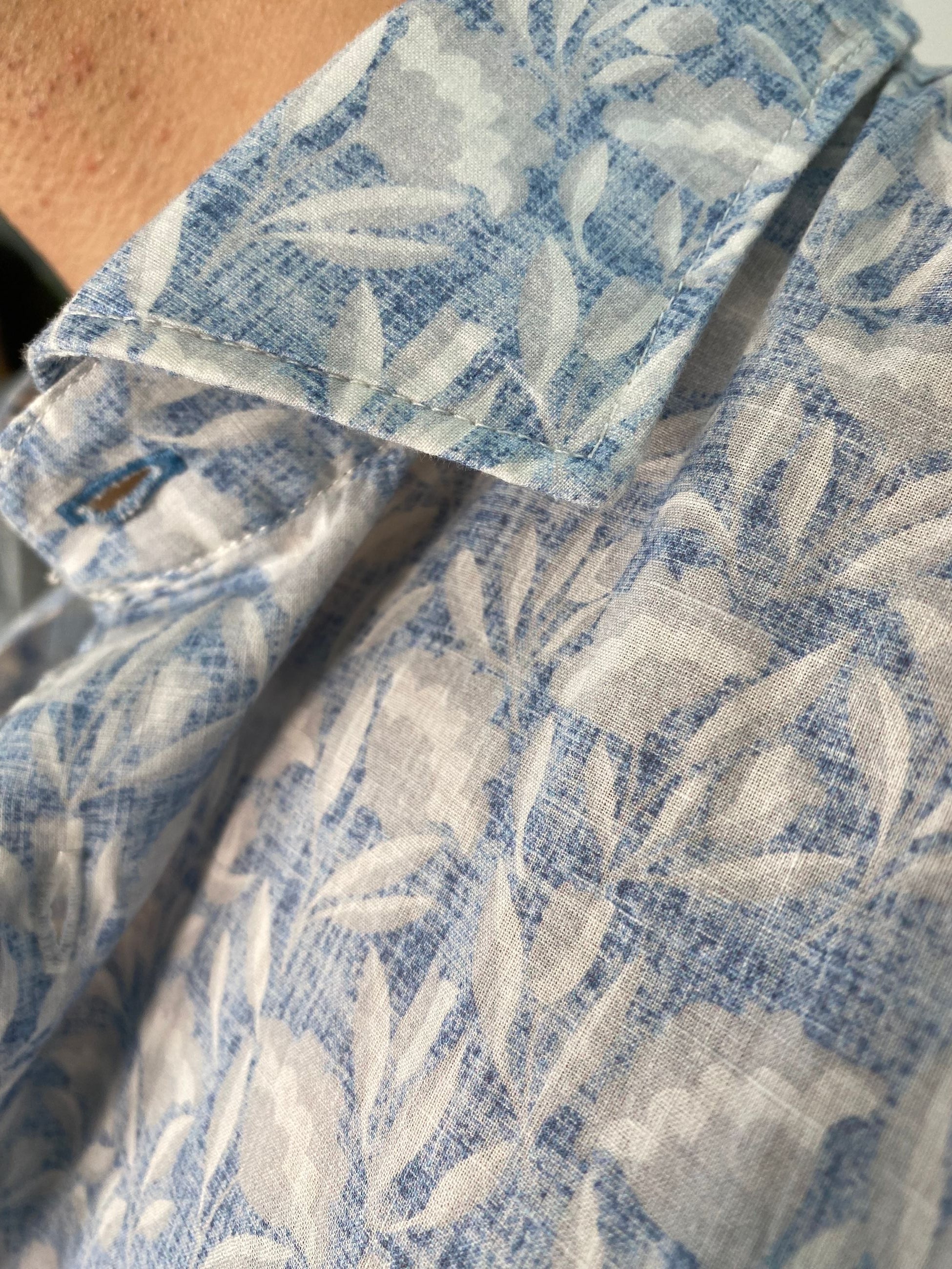 CAMICIA FANTASIA IN 100% COTONE EXTRA LIGHT - REGULAR FIT FIO3769.LTBLUE