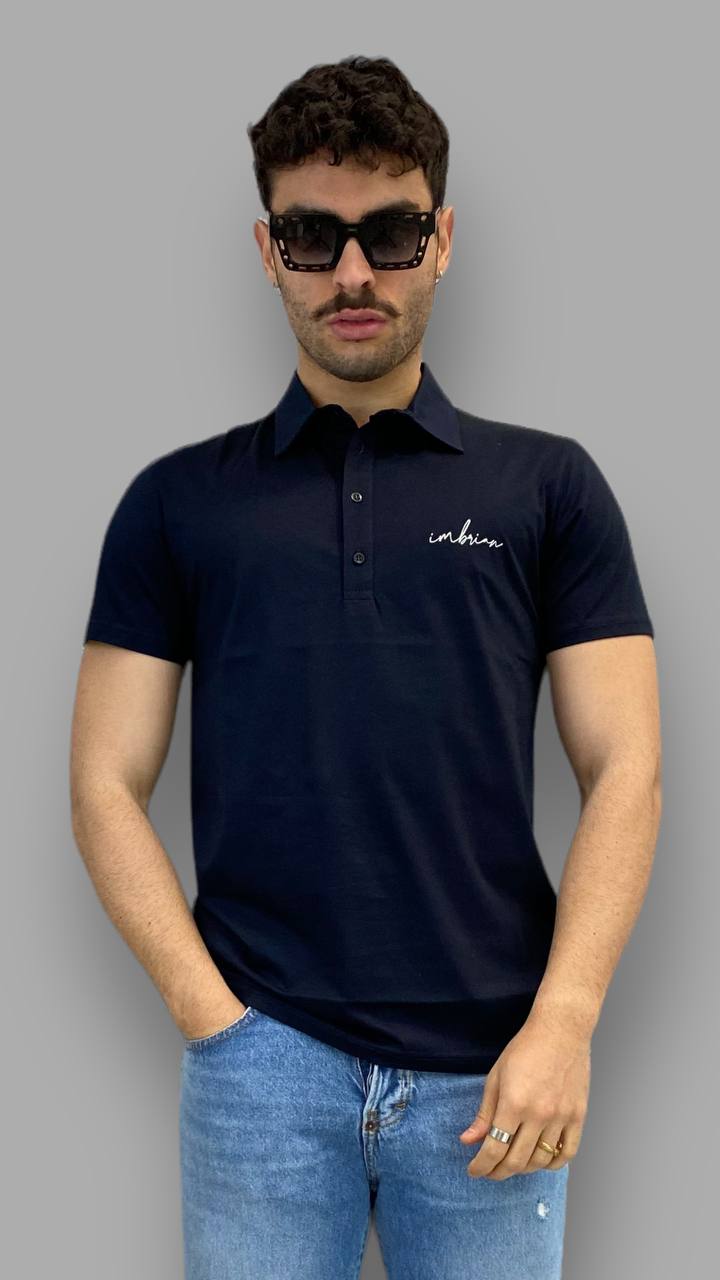 POLO BASIC IN COTONE MERCERIZZATO CON LOGO A RILIEVO LATO CUORE - REGULAR FIT