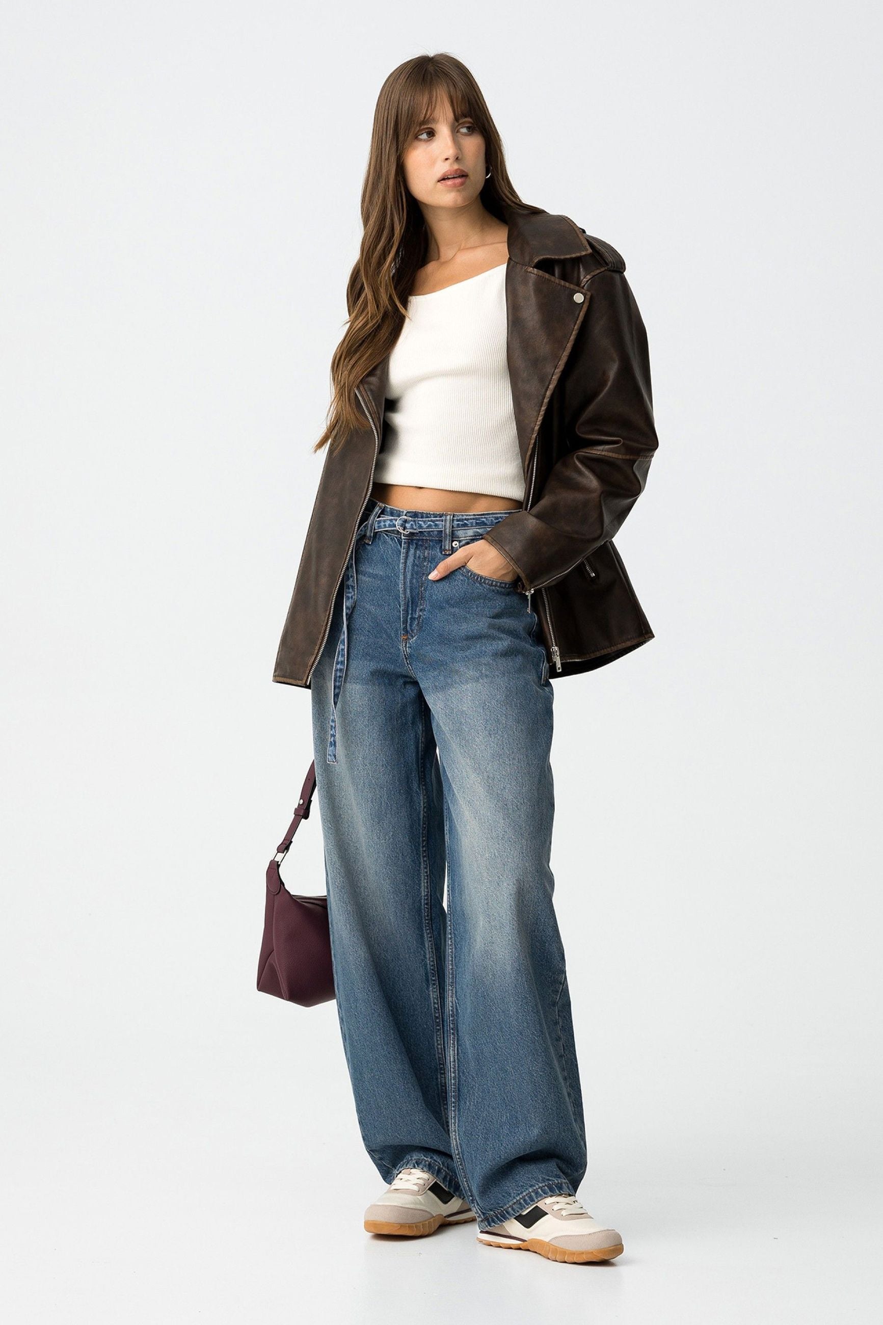 JEANS AVA_2 A VITA ALTA CON GAMBA A PALLONCINO E CINTURA RIMOVIBILE - BALLOON FIT 10062766