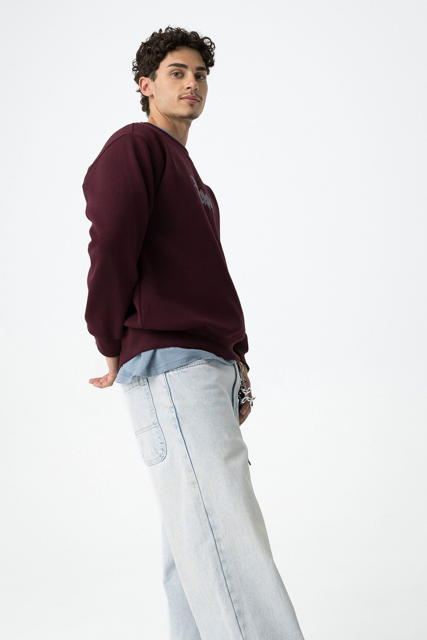 FELPA RIDLEY CON STAMPE GRAFICHE FRONTE/RETRO 10061532.BOR