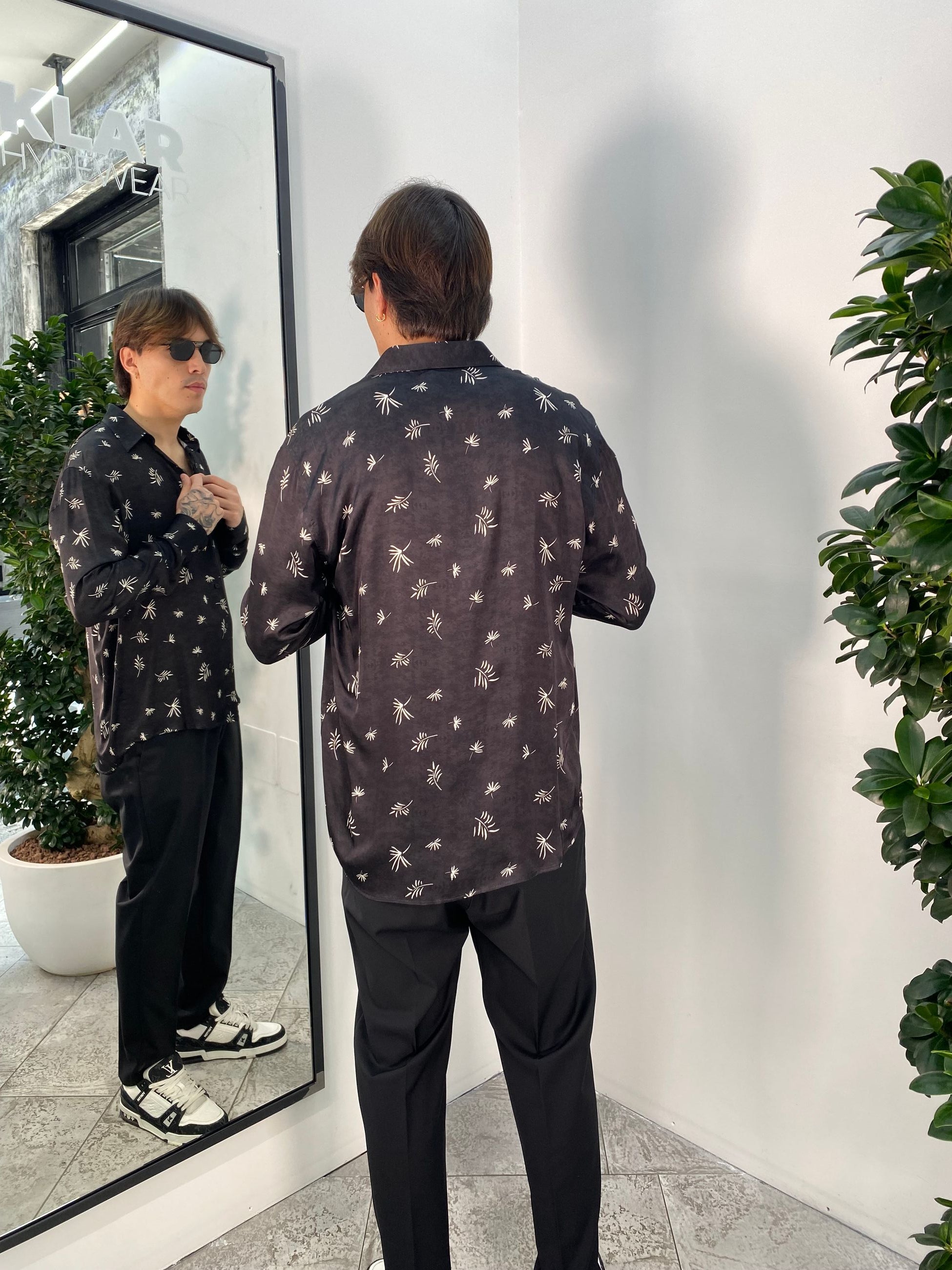 CAMICIA MANICA LUNGA FANTASIA RESORT IN MORBIDA E LEGGERA VISCOSA - RELAXED FIT CA3304