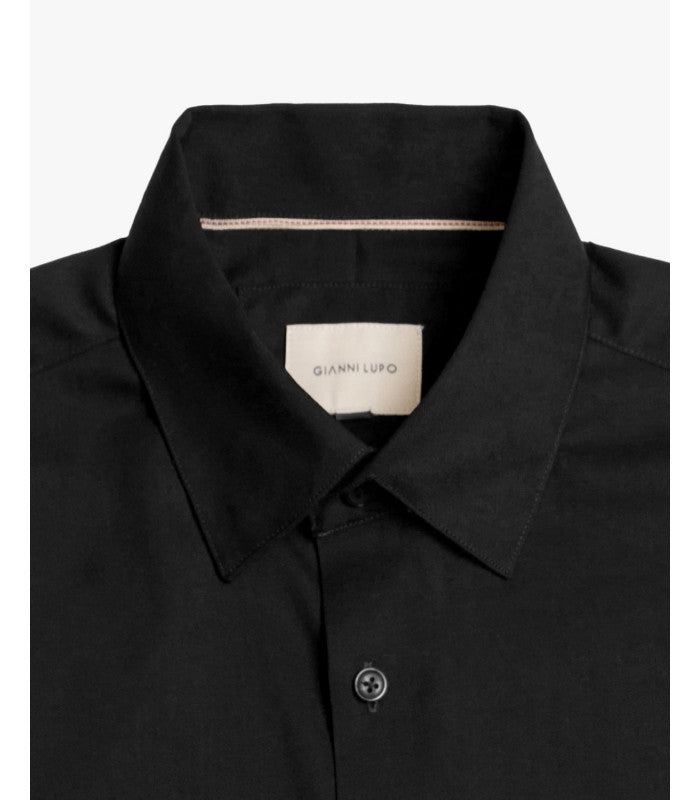 CAMICIA ELEGANTE IN MISTO MODAL CON COLLETTO CLASSICO - REGULAR FIT GL1011TB.NER