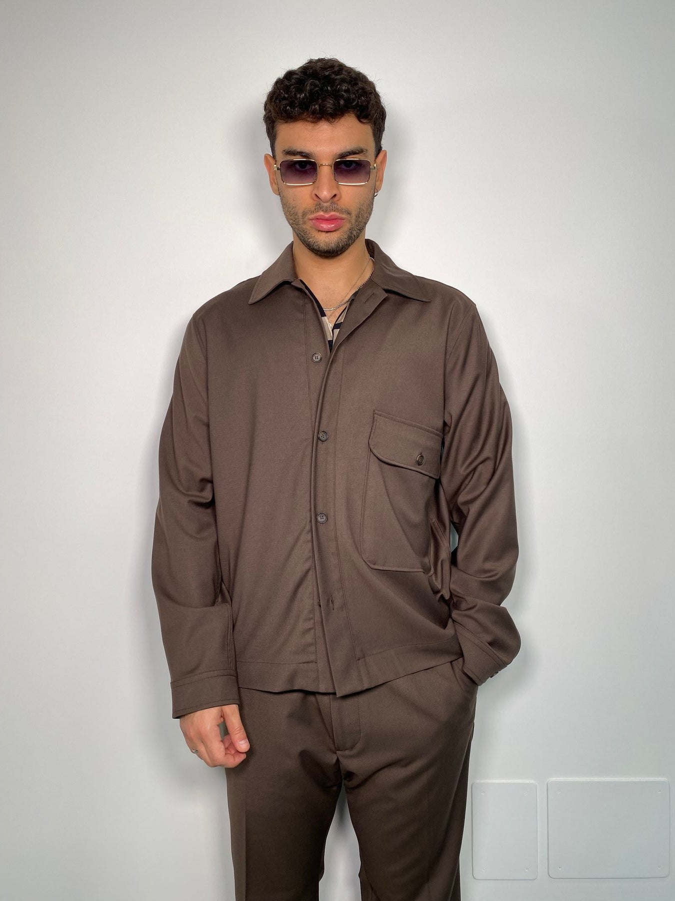 GIACCA CAMICIA CON TASCONE DA COORDINATO - RELAXED FIT