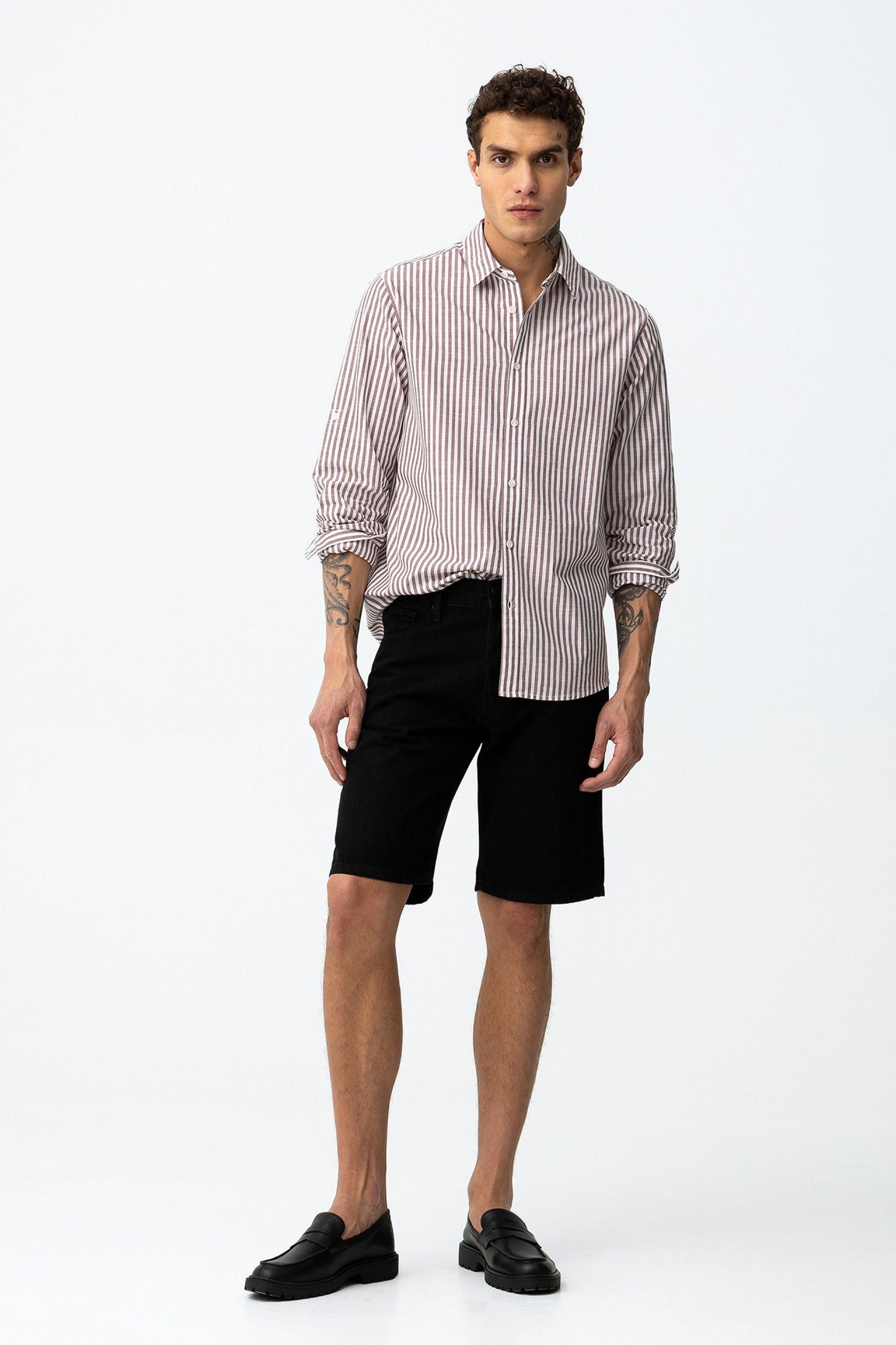 BERMUDA IN JEANS JACOB_46 BLACK WASH - REGULAR FIT 10064579