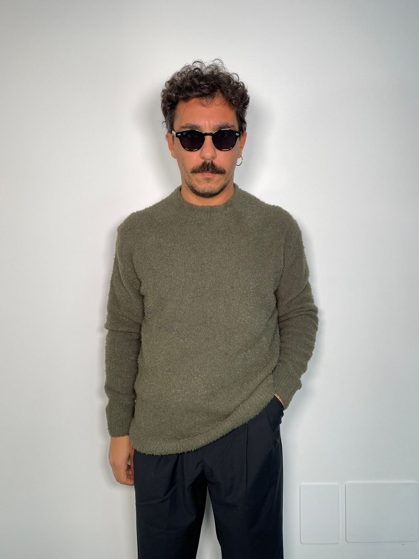 MAGLIA GIROCOLLO EFFETTO BLOUCLE' - REGULAR FIT