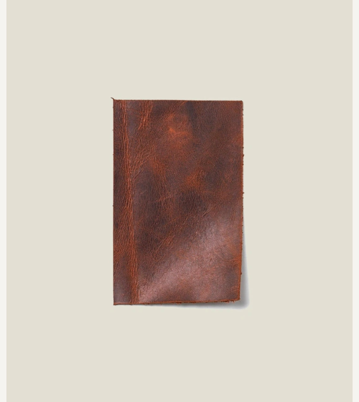 MINIWALLET PORTA CARTE E BANCONOTE IN MORBIDA PELLE VINTAGE CON CUCITURE IN CONTRASTO MV-COGNAC-BROWN