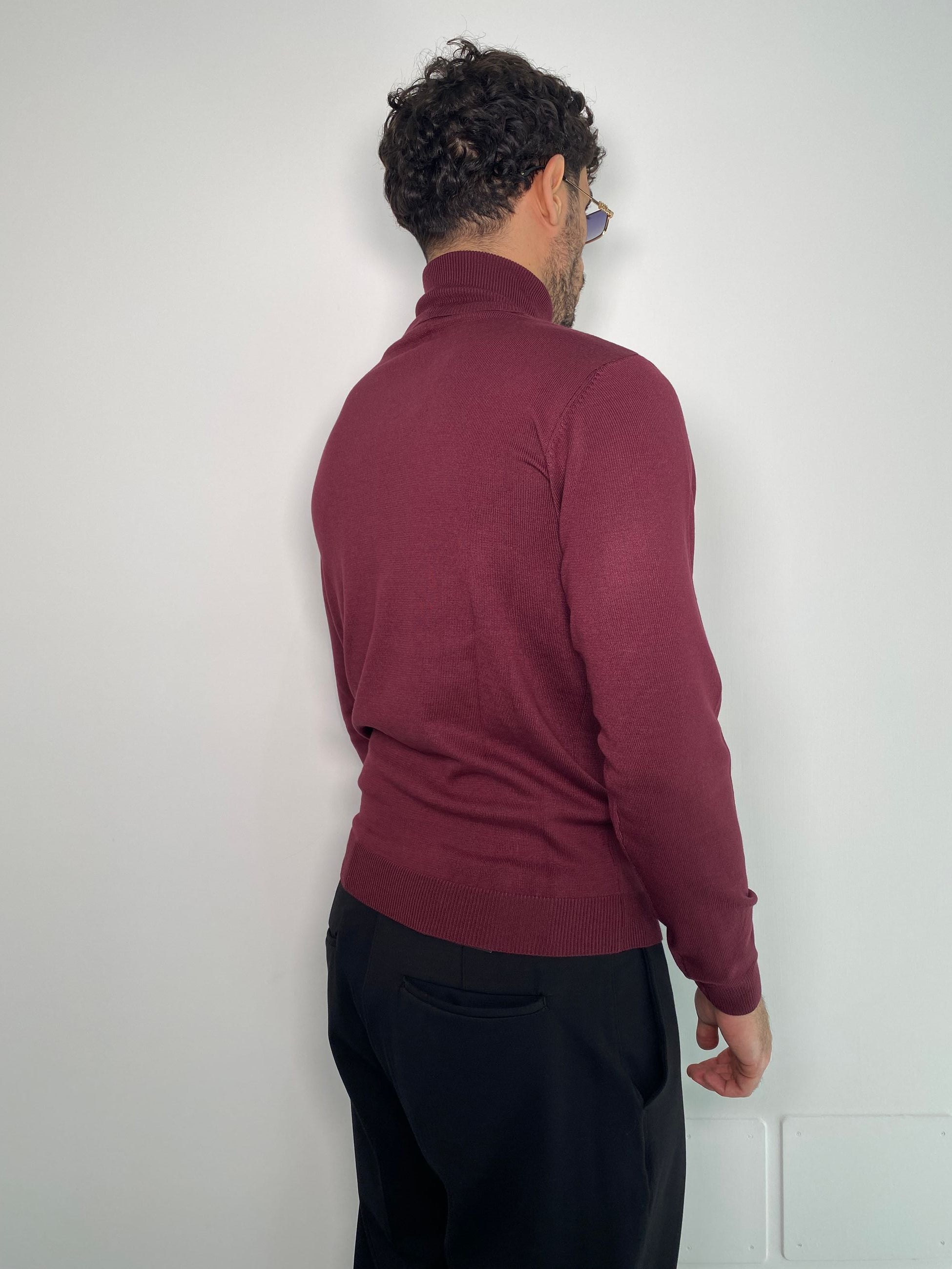 MAGLIA DOLCEVITA BASIC IN MISTO VISCOSA - REGULAR FIT