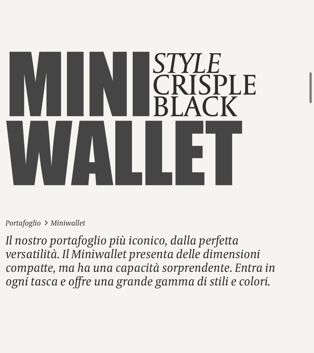 MINIWALLET PORTA CARTE E BANCONOTE IN PELLE STILE SAFFIANO MC-BLACK
