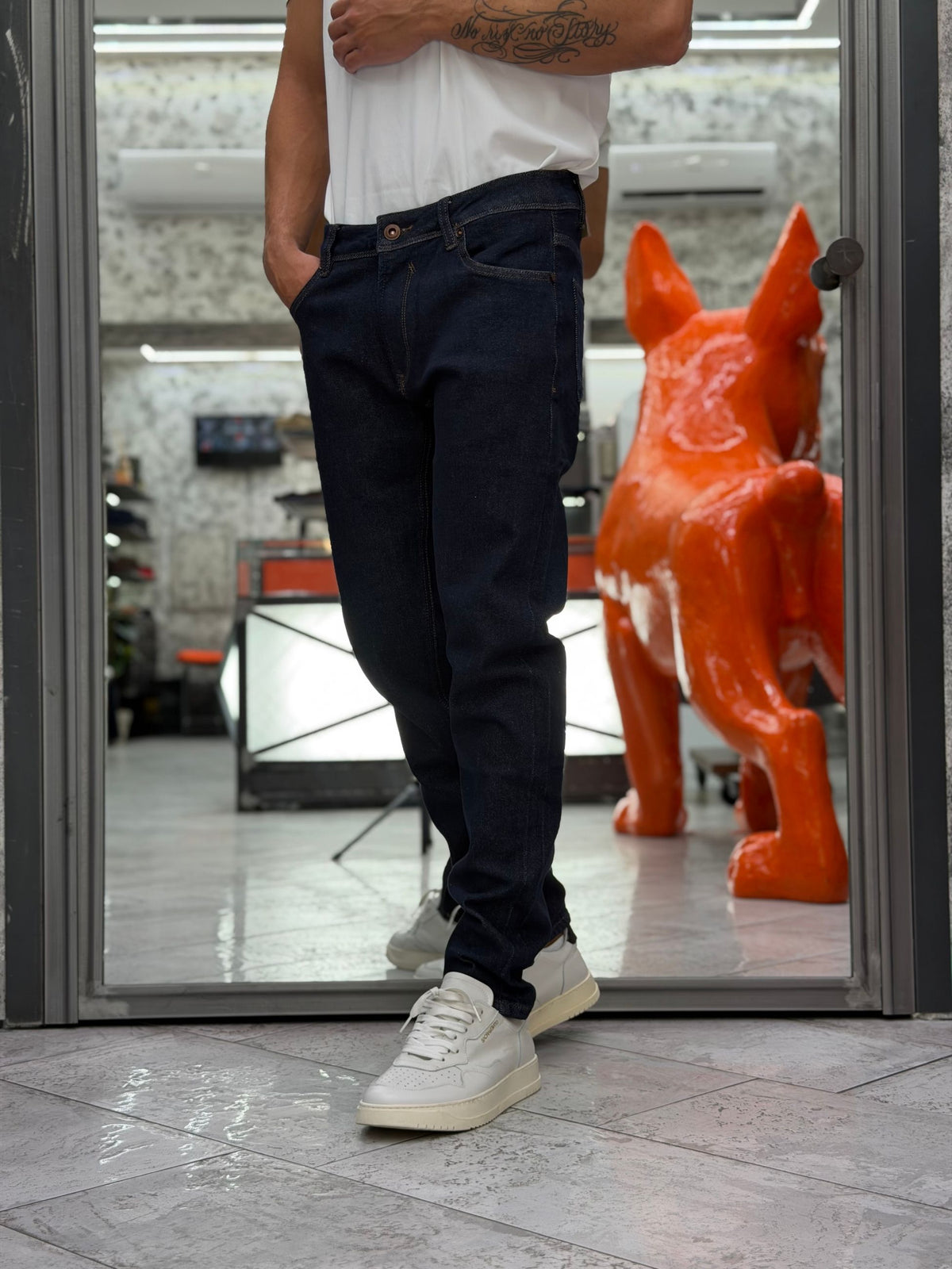 JEANS BRUCE ZERO WASH IN TELA ELASTICIZZATA - REGULAR SLIM FIT GL6527Q