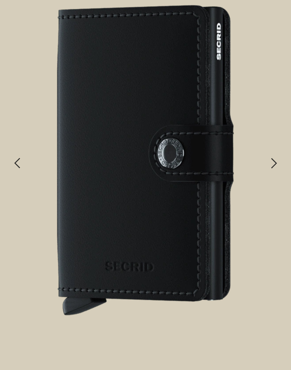 MINIWALLET PORTA CARTE E BANCONOTE IN MORBIDA PELLE OPACA MM-BLACK