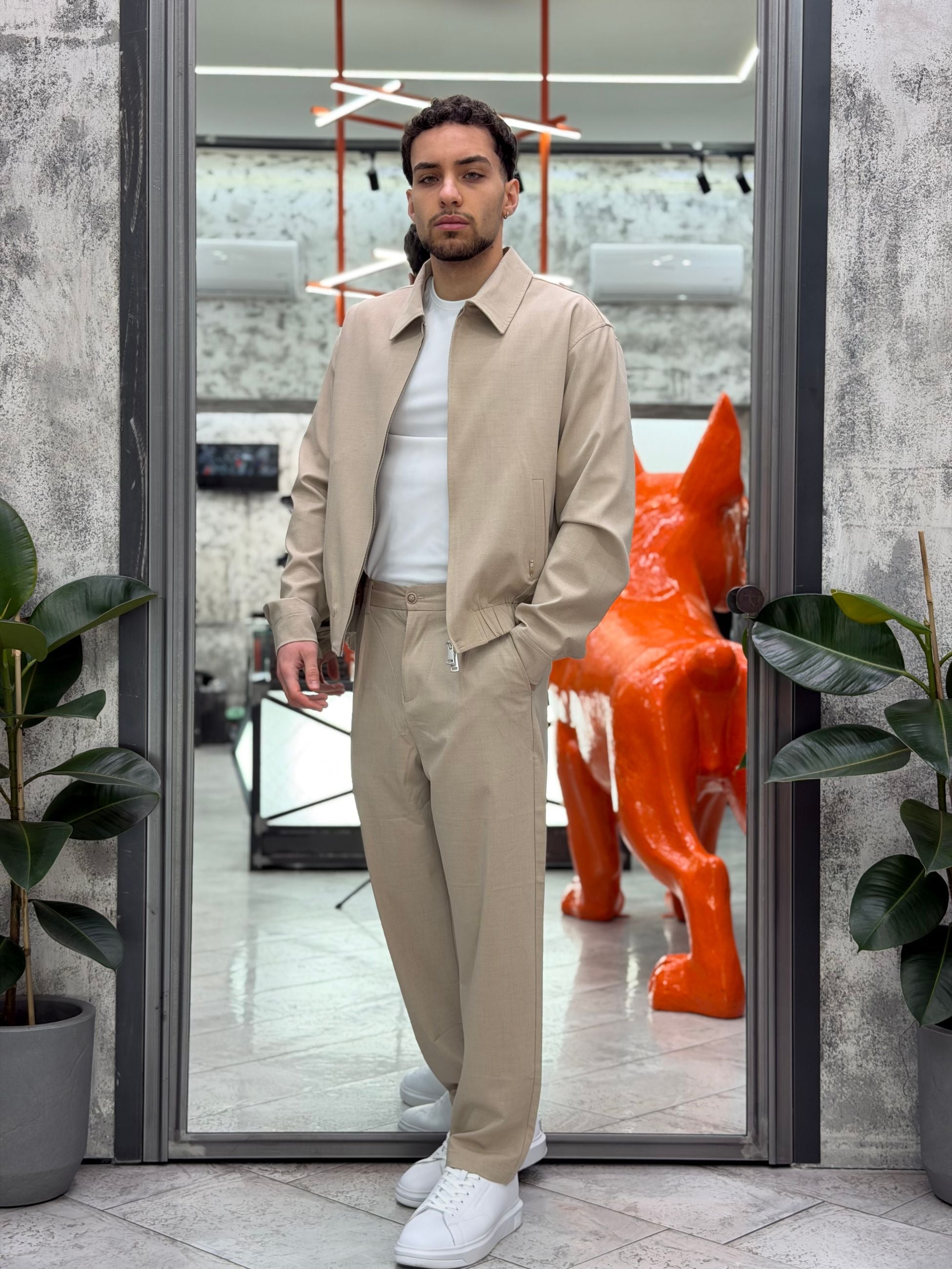 GIACCA GIUBBINO DA COMPLETO IN TESSUTO ELEGANTE CON ELASTICO AL FONDO - REGULAR FIT GL9840.CAM