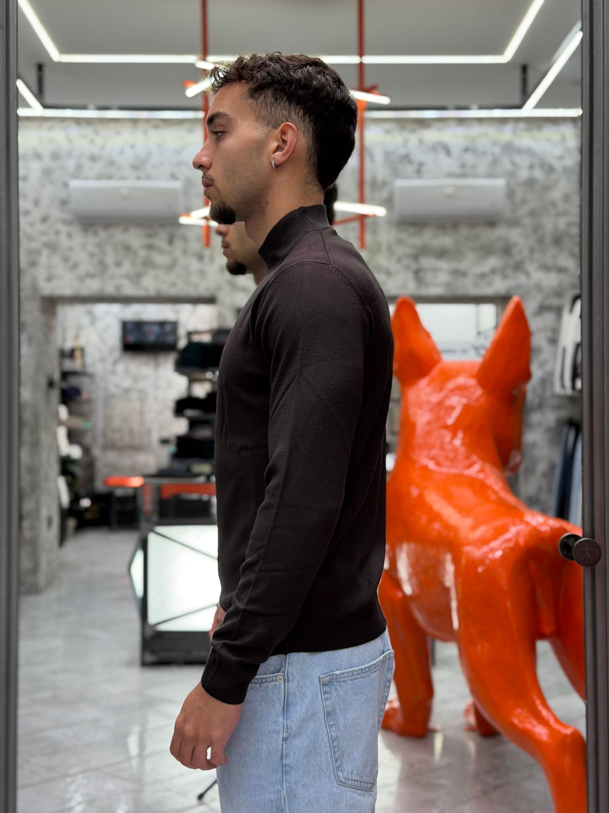 MAGLIA LUPETTO BASIC IN MORBIDA VISCOSA - REGULAR FIT MI3333SS.MOR