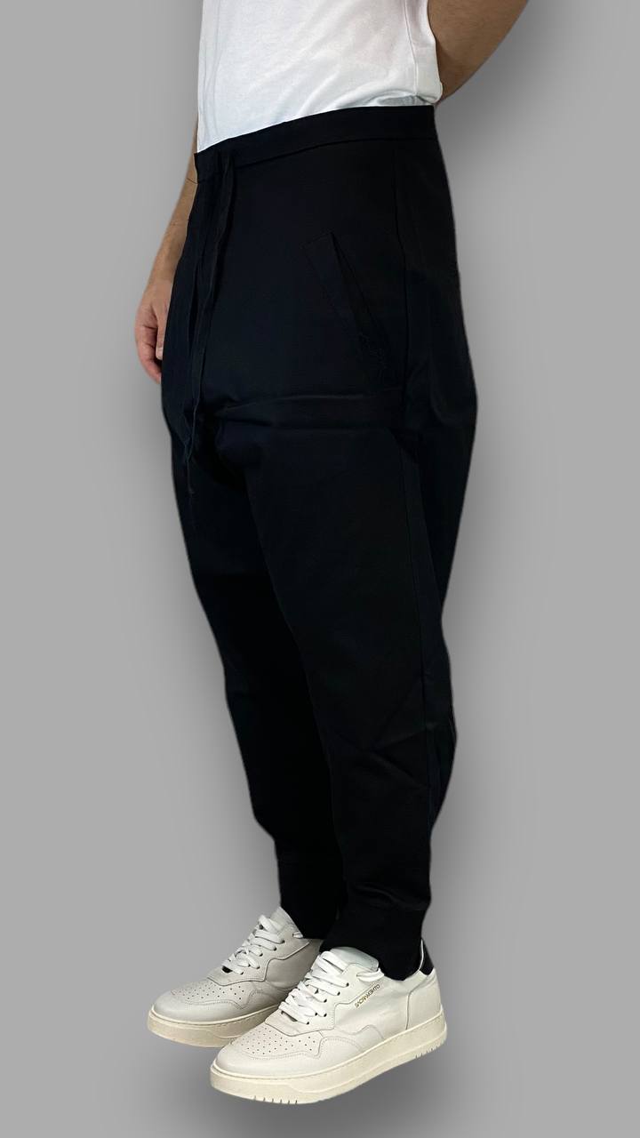 PANTALACCIO BAGGY CAVALLO BASSO CON POLSINI ALLA CAVIGLIA - RELAXED FIT