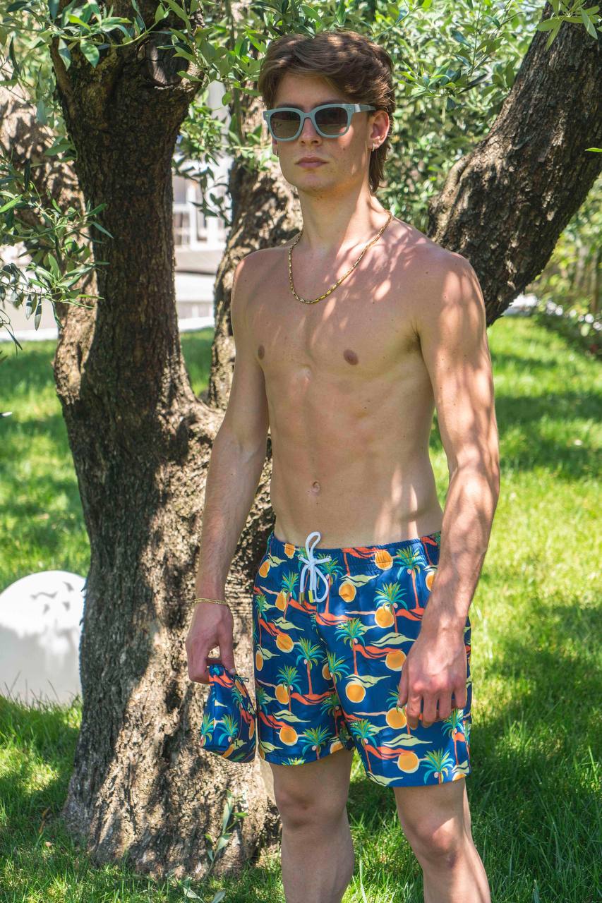 COSTUME MODELLO BOXER FANTASIA PALME - REGULAR FIT