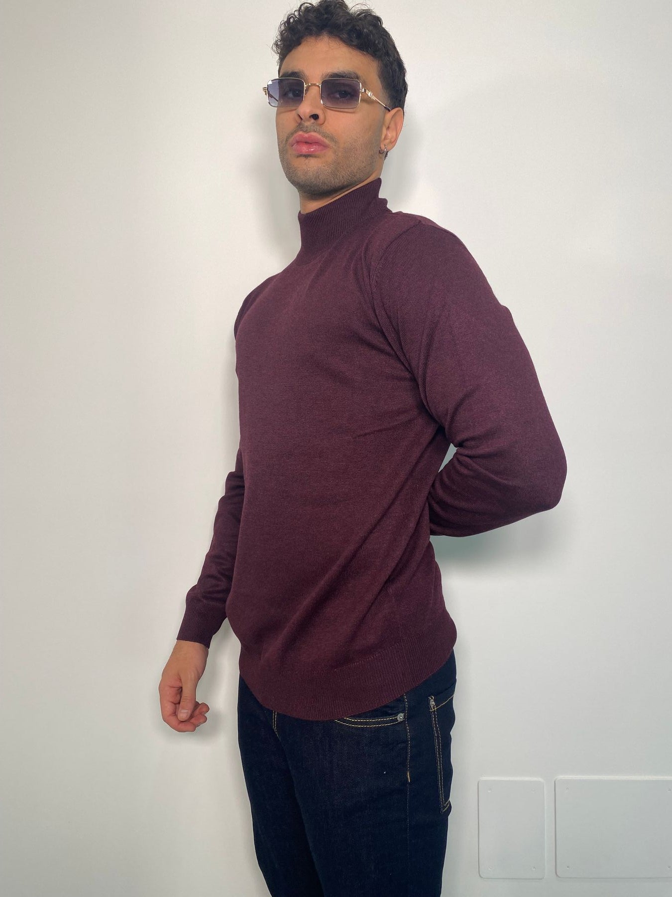 MAGLIA LUPETTO BASIC IN MISTO VISCOSA - REGULAR FIT