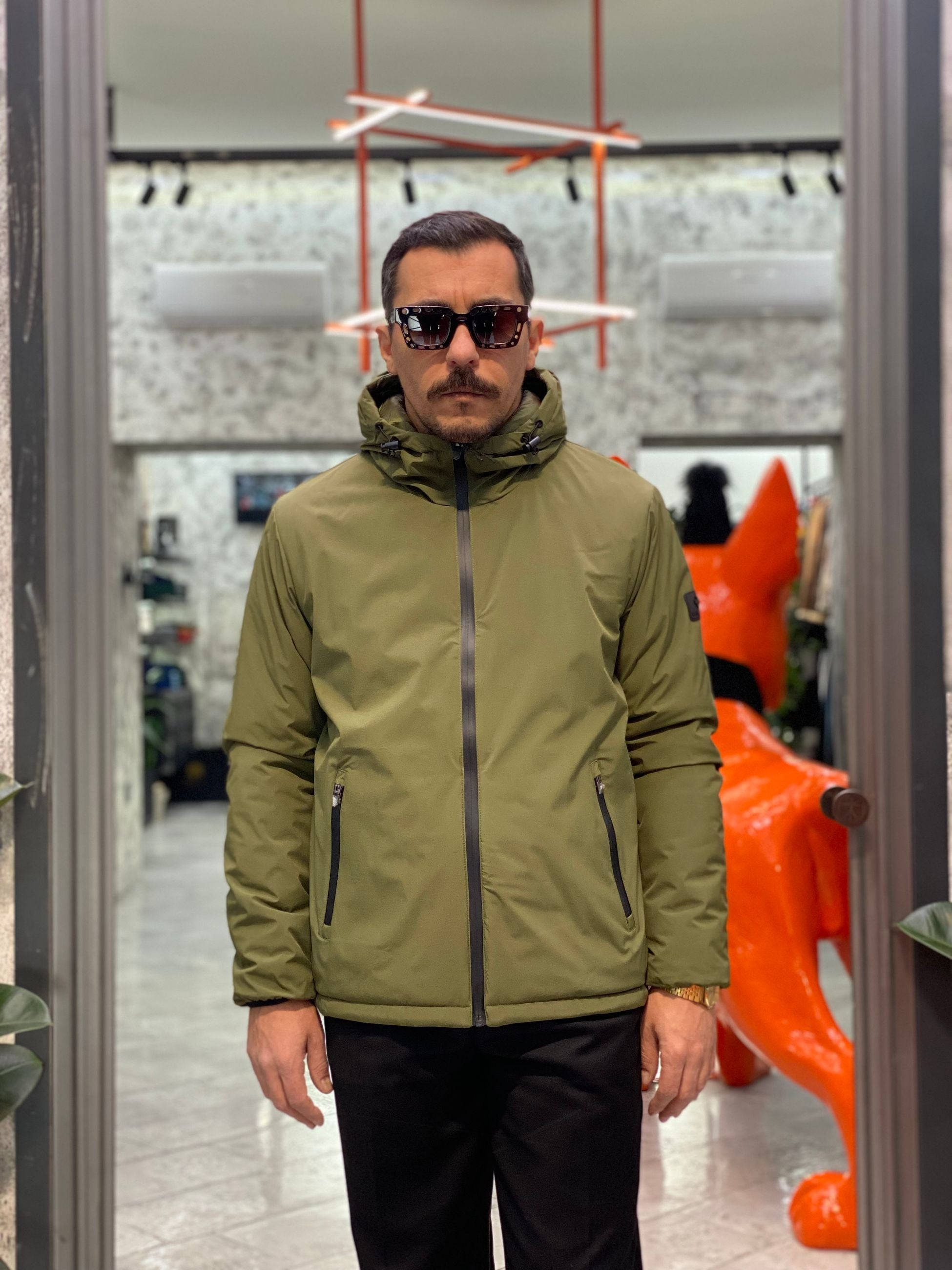 GIUBBINO CARCROSS REVERSIBILE 2 IN 1 IN TESSUTO SOFTSHELL STRETCH E PIUMINO - REGULAR FIT CN.G225305.BOL