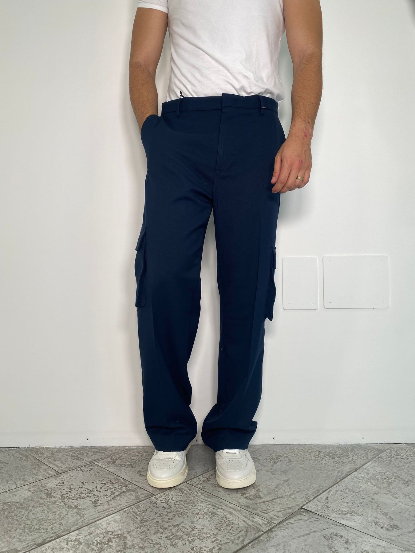 PANTALONE FONDO AMPIO CON TASCONI - RELAXED FIT