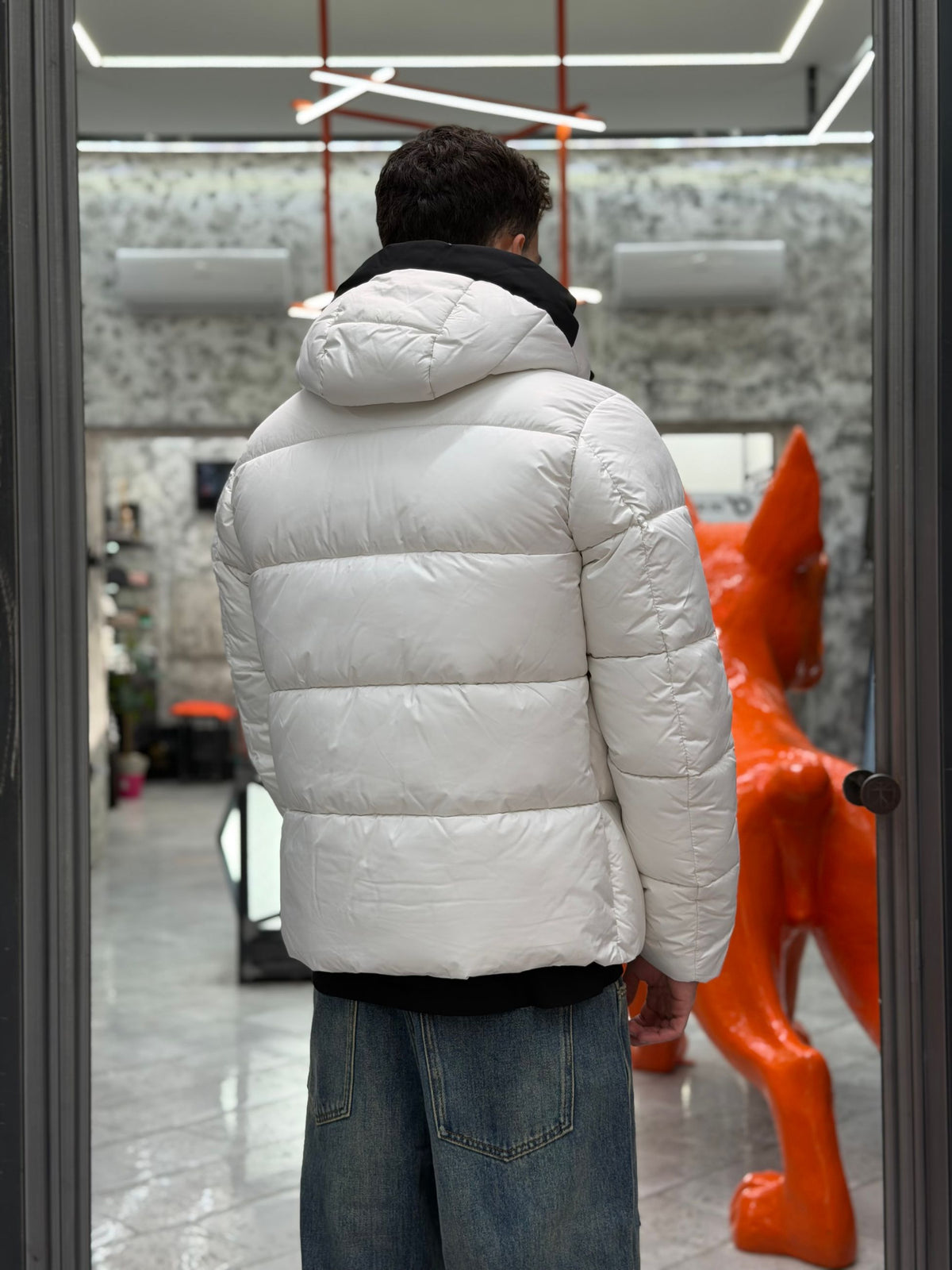 GIUBBINO PUFFER CORTO IN MICROFIBRA STRETCH - REGULAR FIT MK2940053.LAT