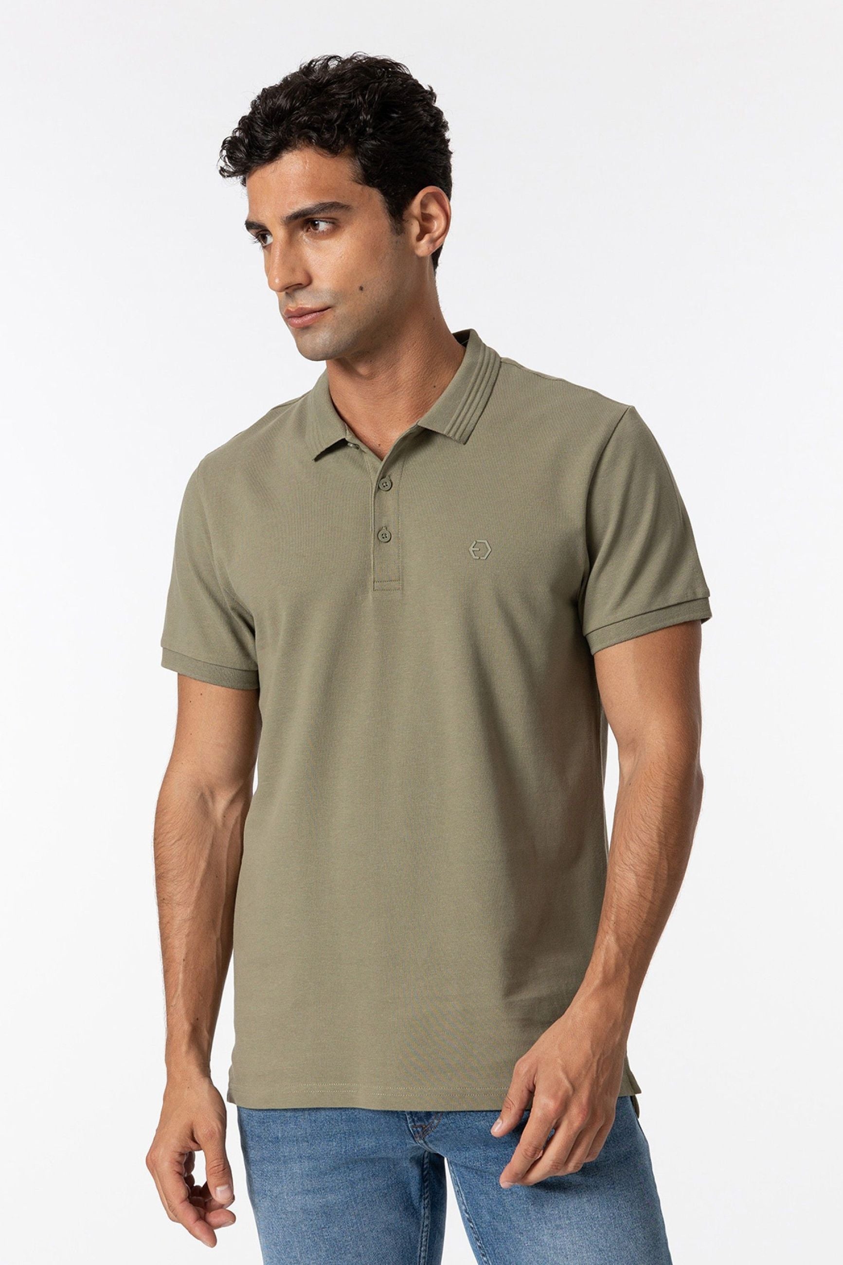 POLO MANNING_2 IN 100% COTONE PIQUET CON LOGO LATO CUORE TONO SU TONO - REGULAR FIT 10050806.MVE