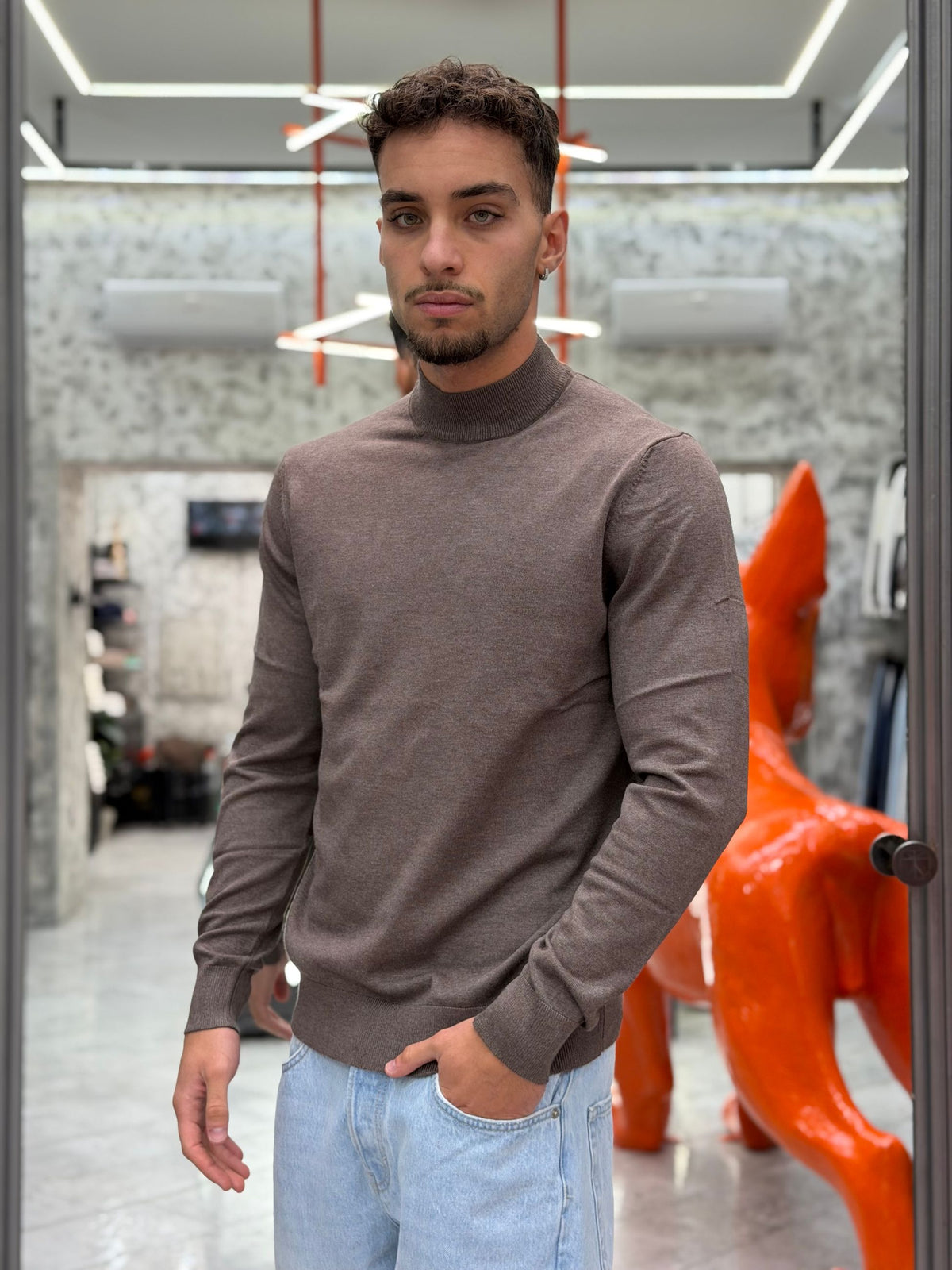 MAGLIA LUPETTO FINEZZA 12 IN MORBIDA VISCOSA - SLIM FIT MK20012-26.TOR
