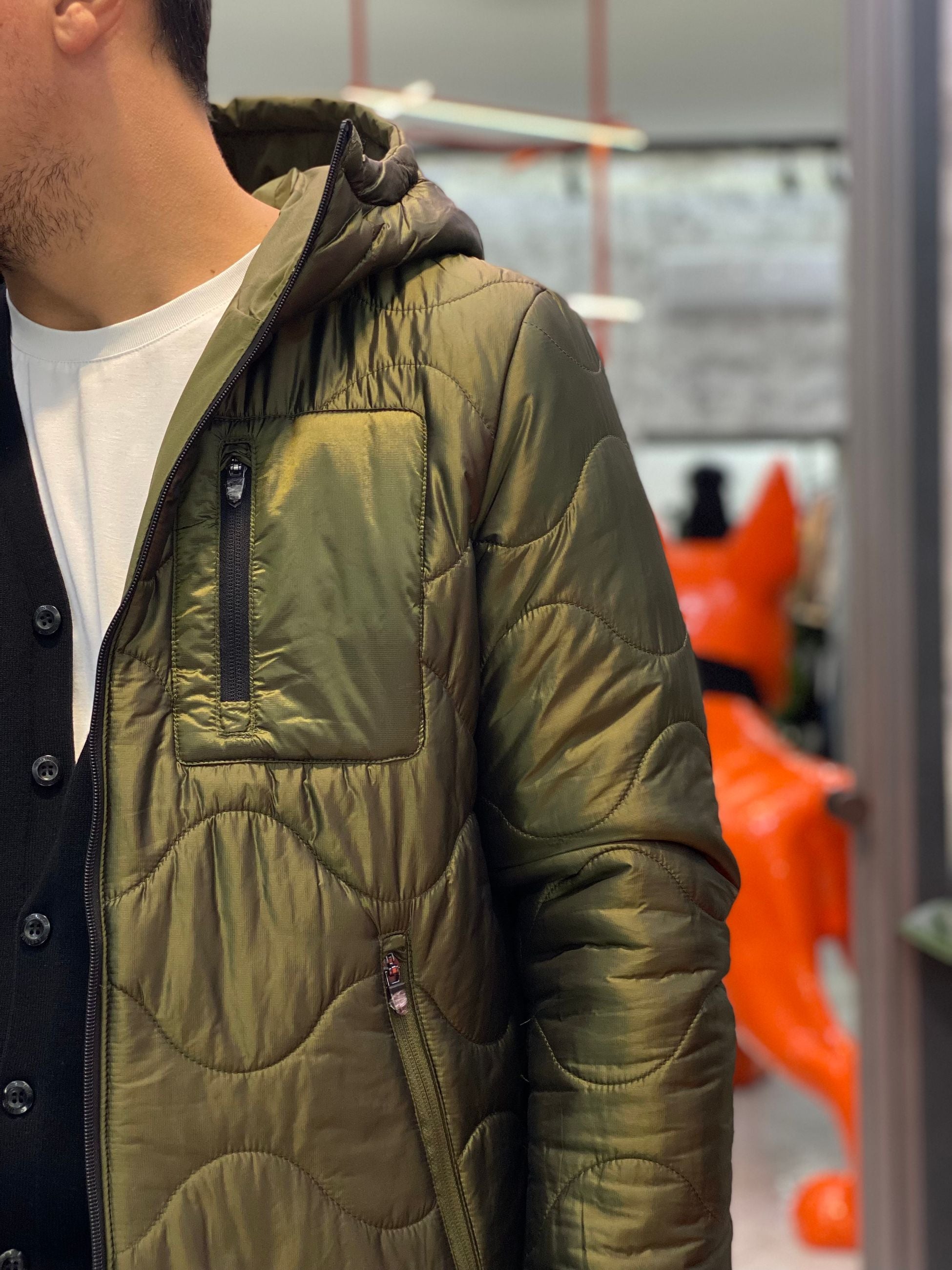 GIUBBINO CARCROSS REVERSIBILE 2 IN 1 IN TESSUTO SOFTSHELL STRETCH E PIUMINO - REGULAR FIT CN.G225305.BOL